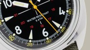 the dial of a field watch