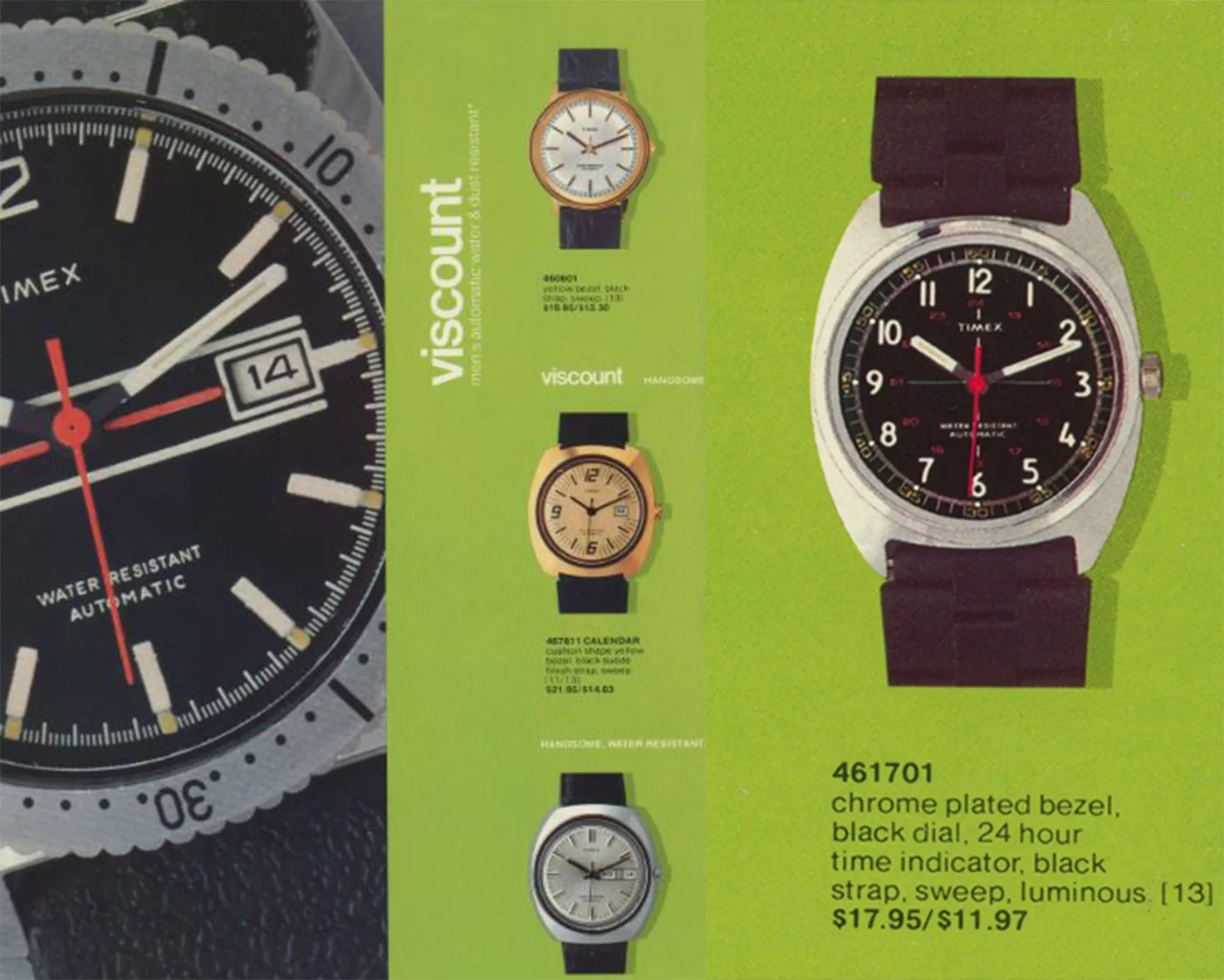 a print ad for Timex from the 1970s
