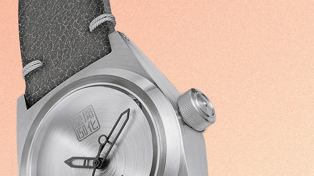a silver dial watch