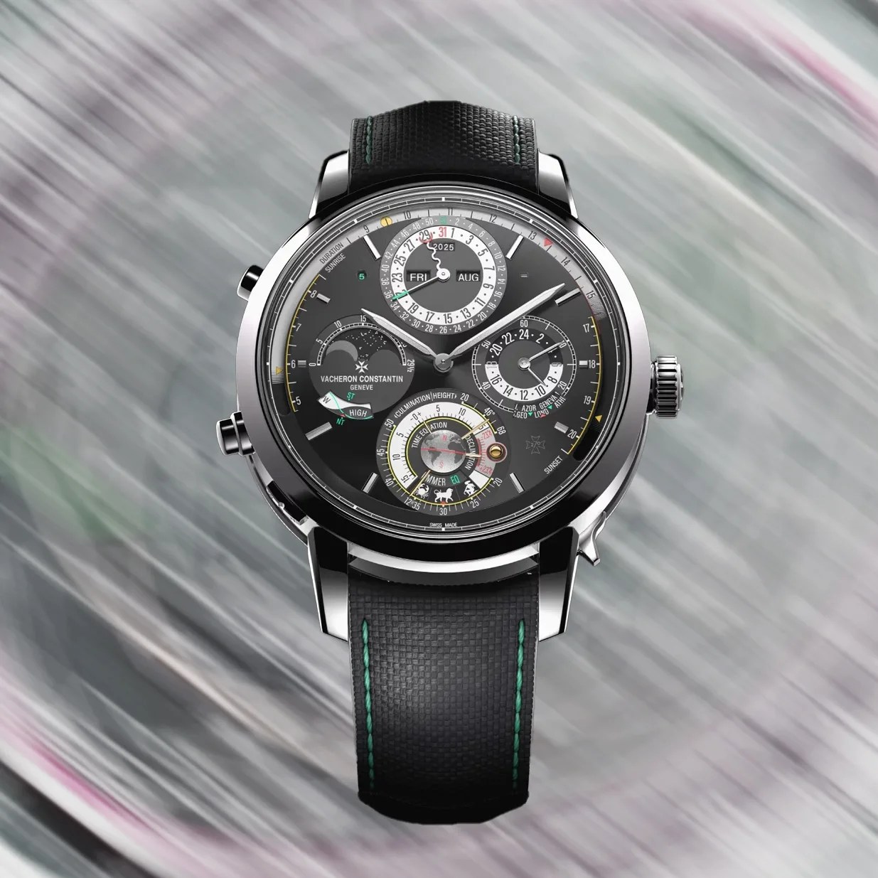 a watch with many complications on the dial