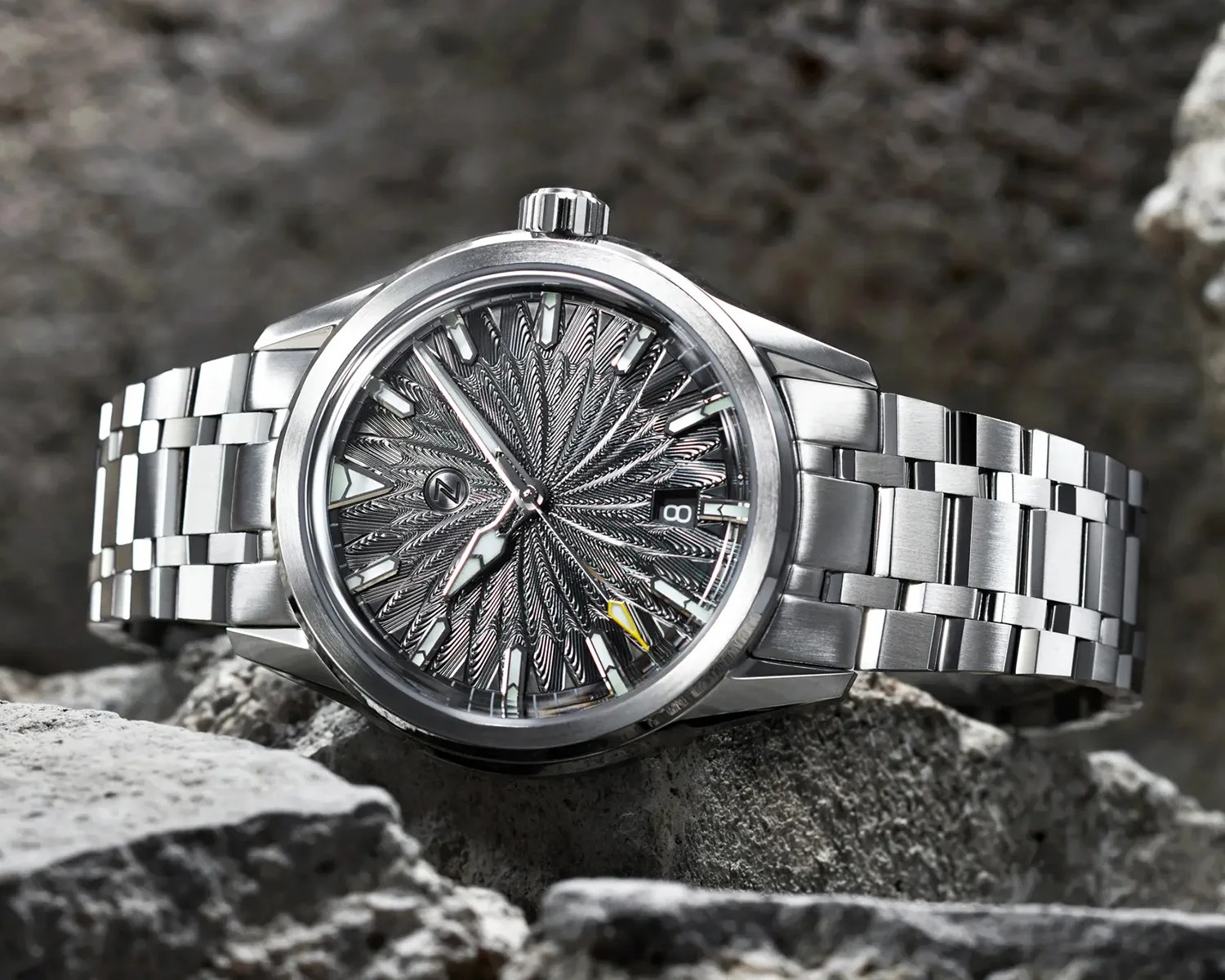 zelos helica slate grey watch