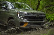 2025 Ford Expedition Tremor driving through the mud of Interlake Park