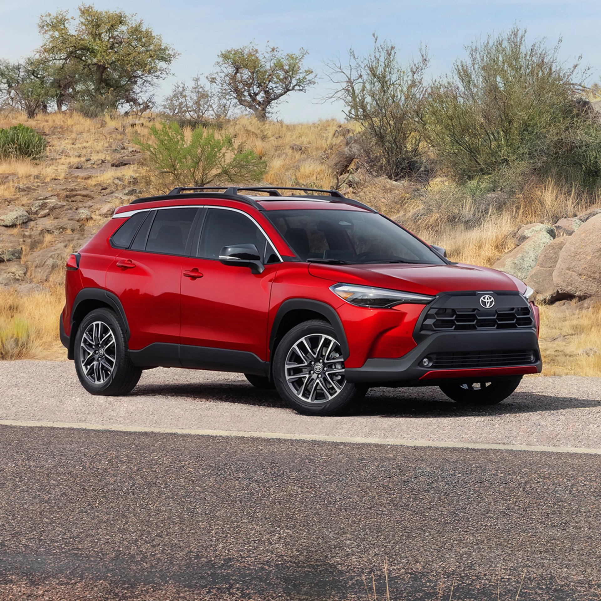 2026 Toyota Corolla Cross on desert road