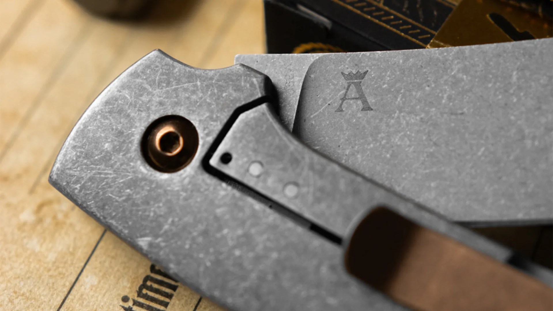Böker Plus Cox Titanium knife closeup