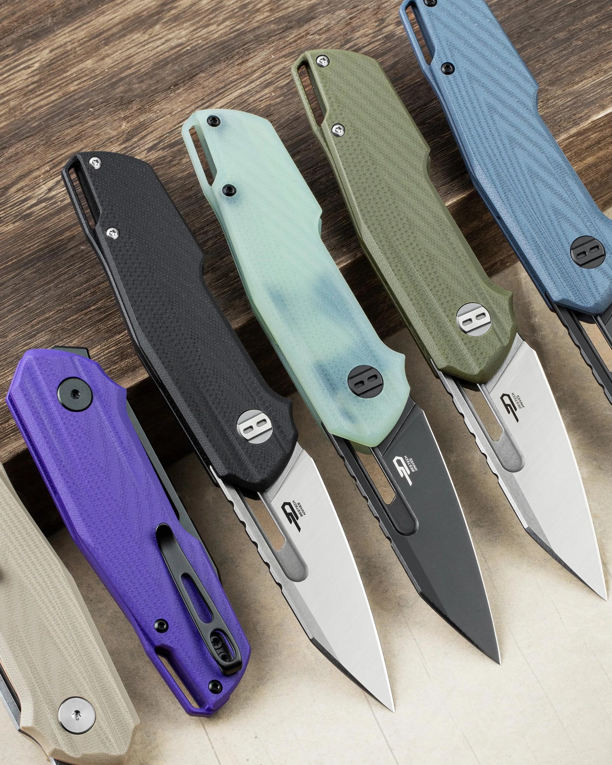 Bestech Toddler EDC Knives side by side