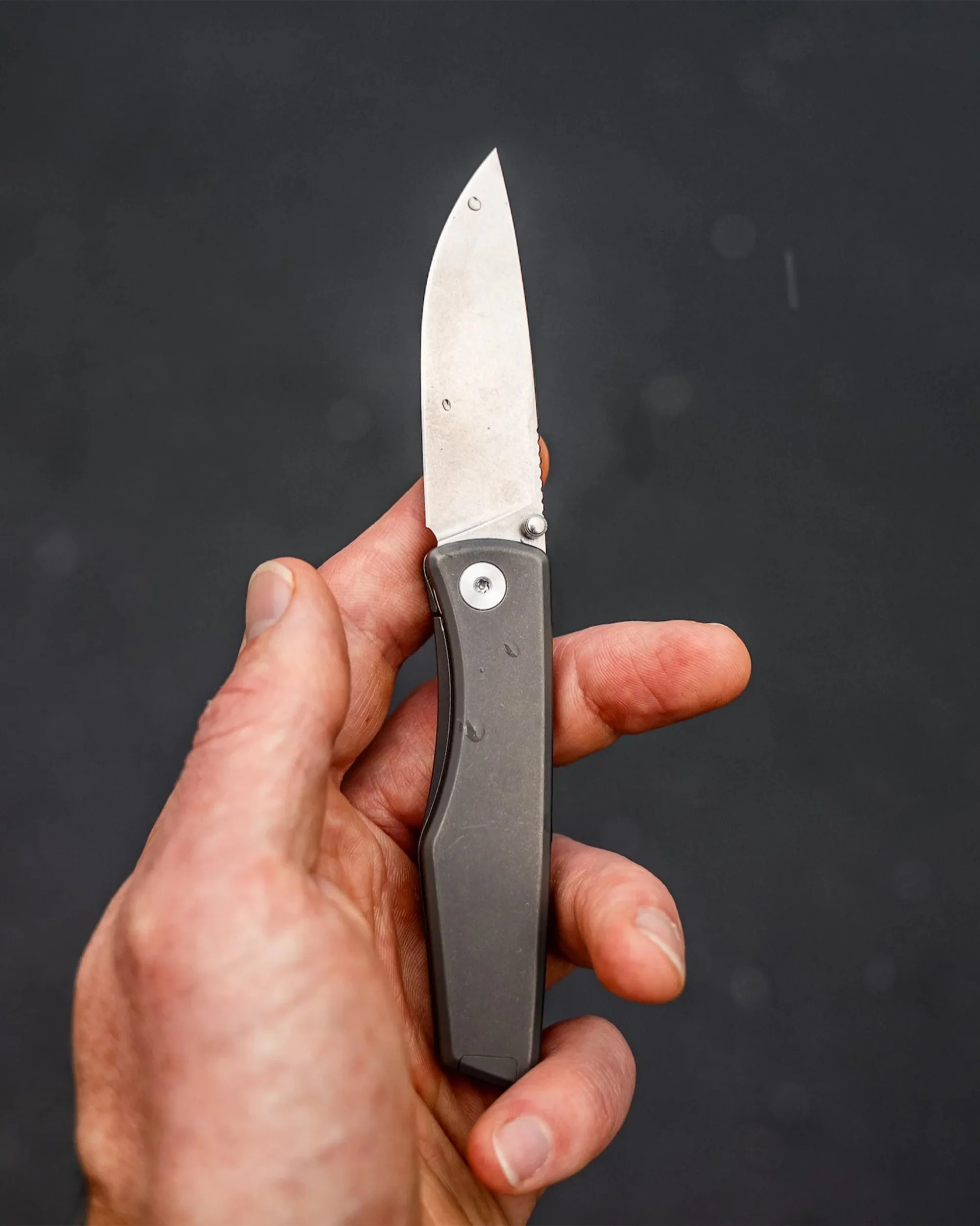 Big Idea Design Overlook EDC Knife open in hand