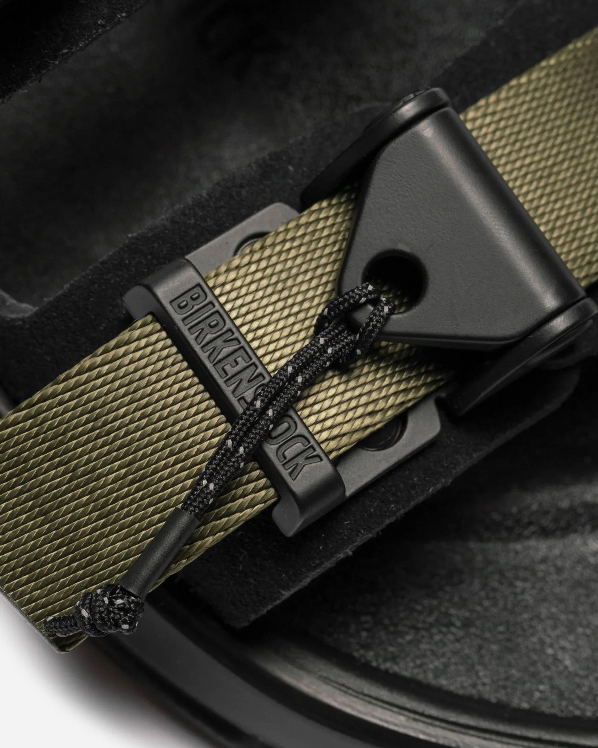 Birkenstock Maharishi Mogami Terra Tech buckle closeup