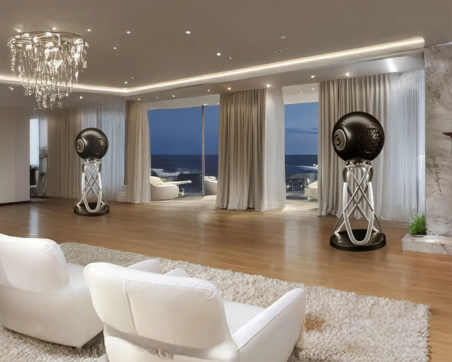Cabasse La Sphere Evo loudspeakers
