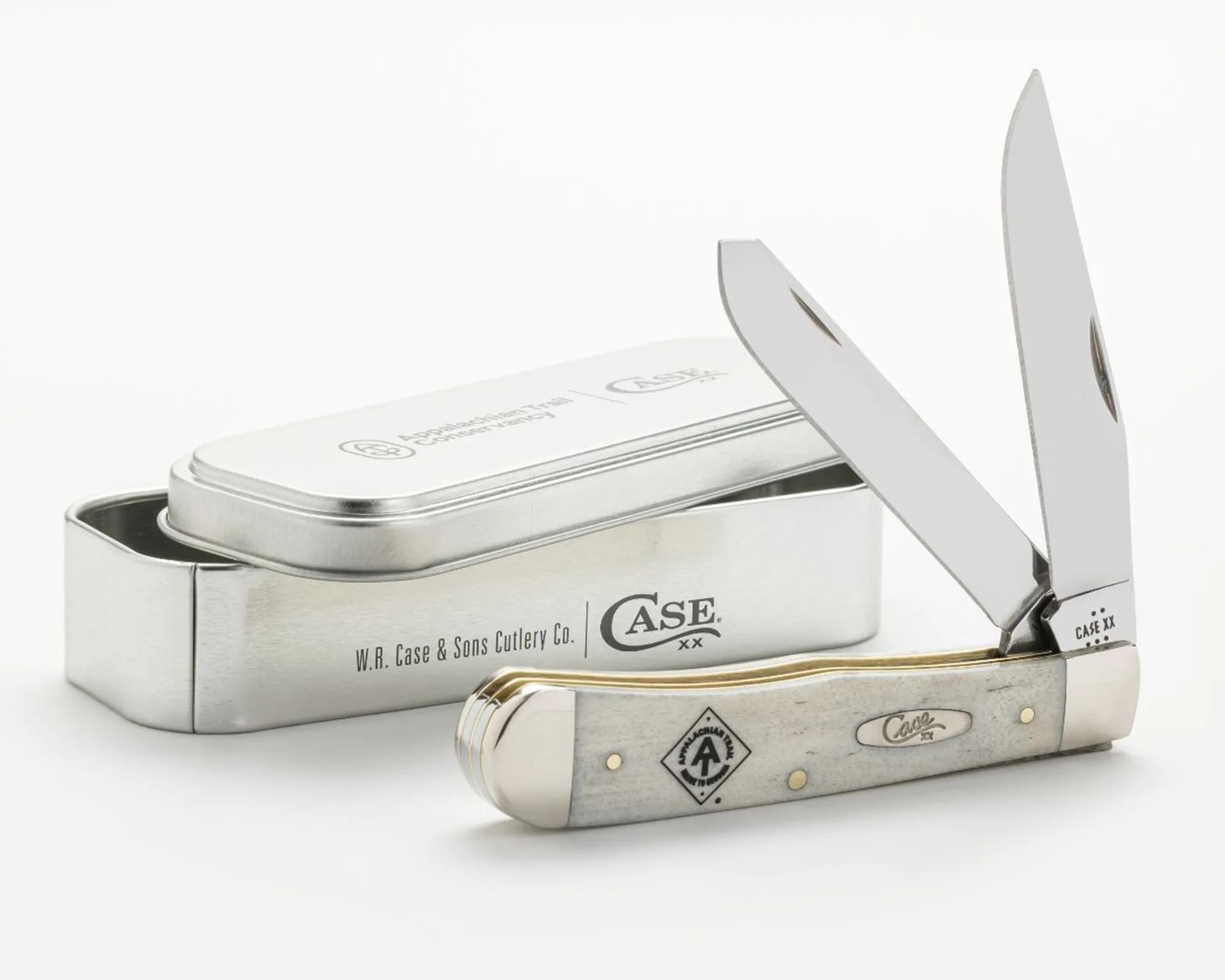 Case Limited Edition AT Diamond Case Trapper Knife and tin