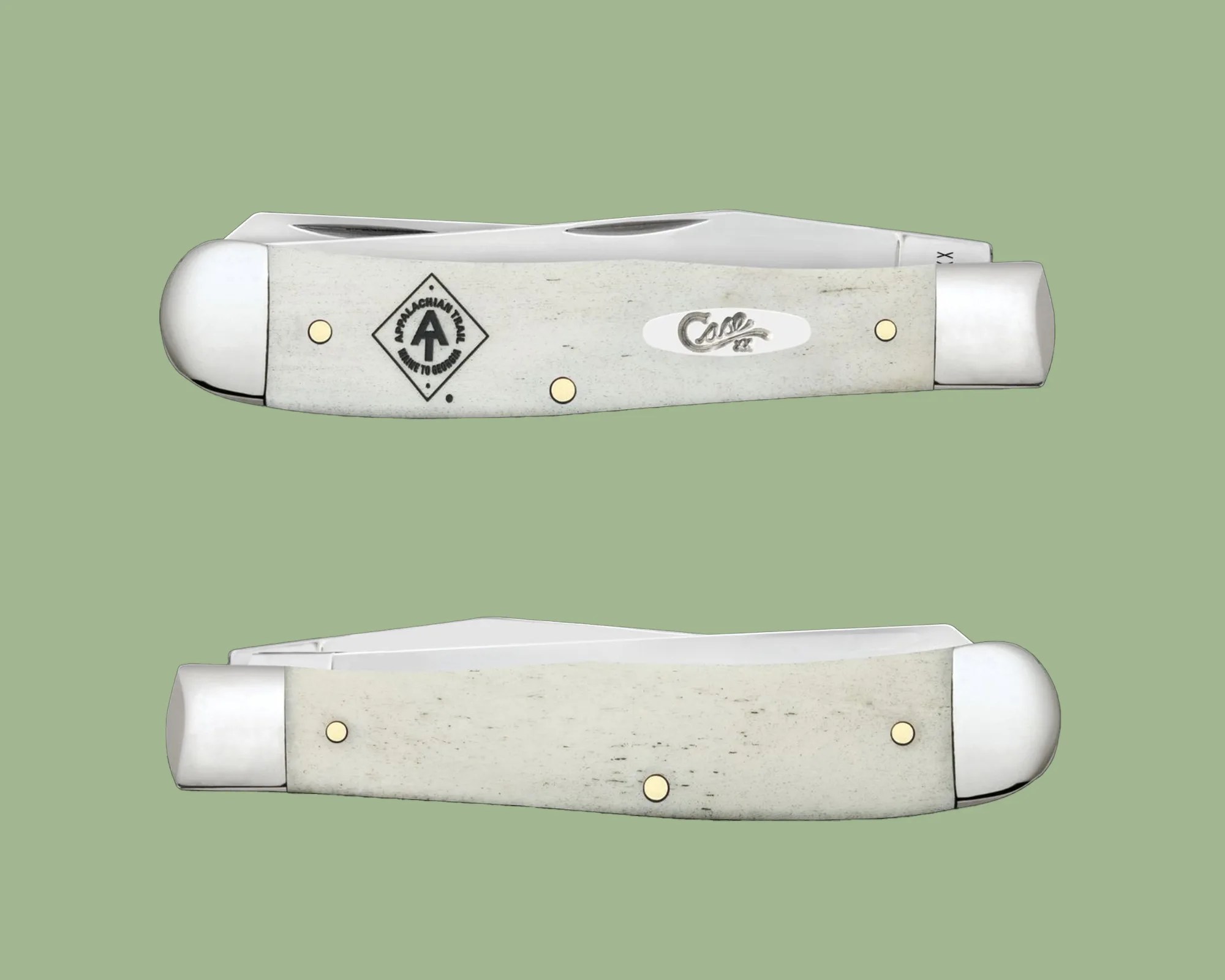 Case Limited Edition AT Diamond Case Trapper Knife closed front and back