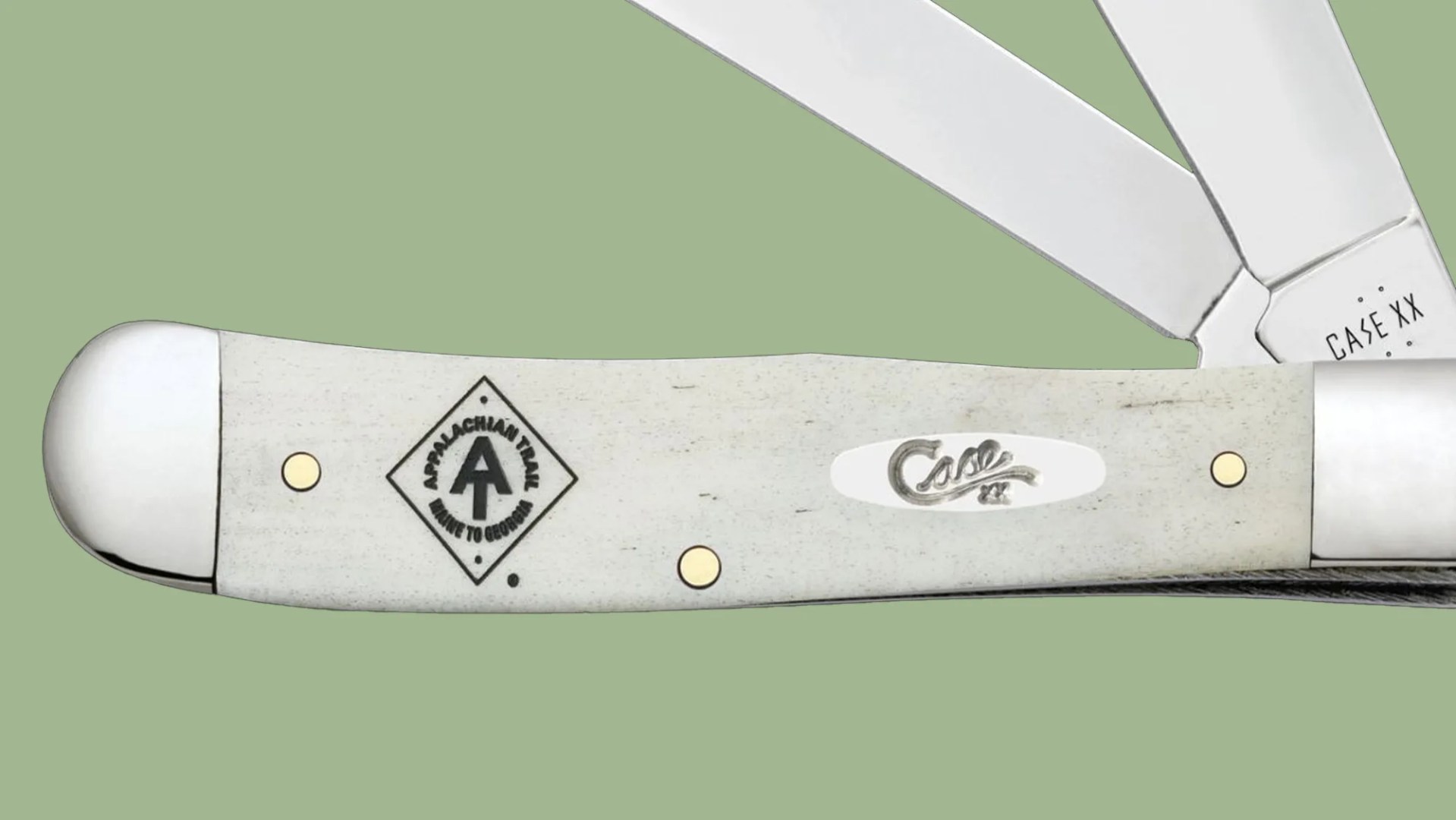 Case Limited Edition AT Diamond Case Trapper Knife handle closeup