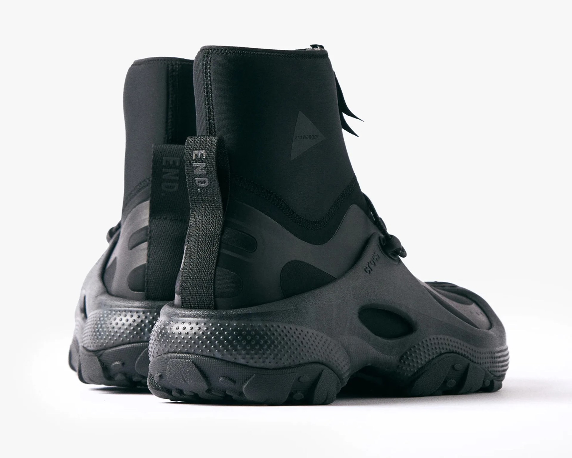 End x and Wander x Crocs Trailbreak sneaker heels