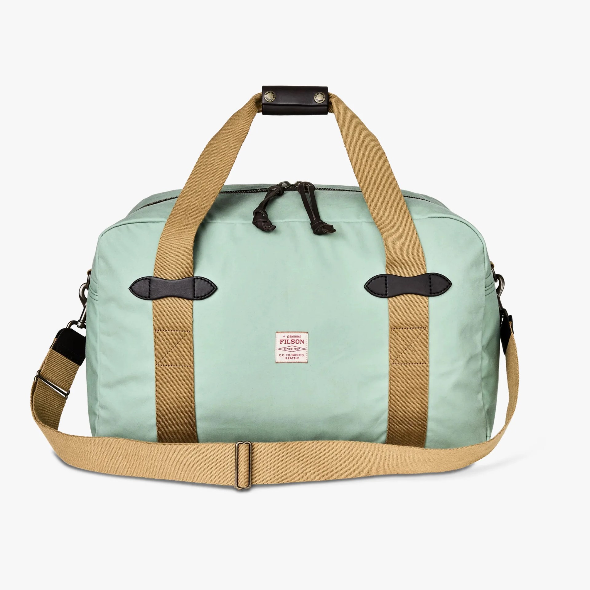 Filson Tin Cloth Duffle Bag in Granite Green