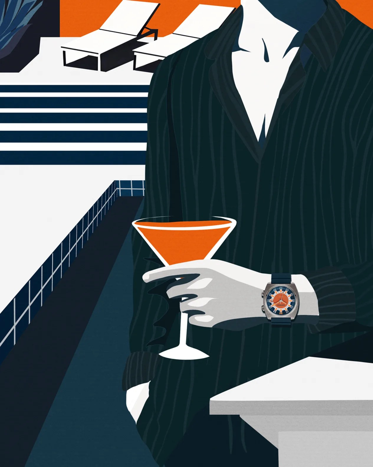 a print ad for a Girard Perregaux watch