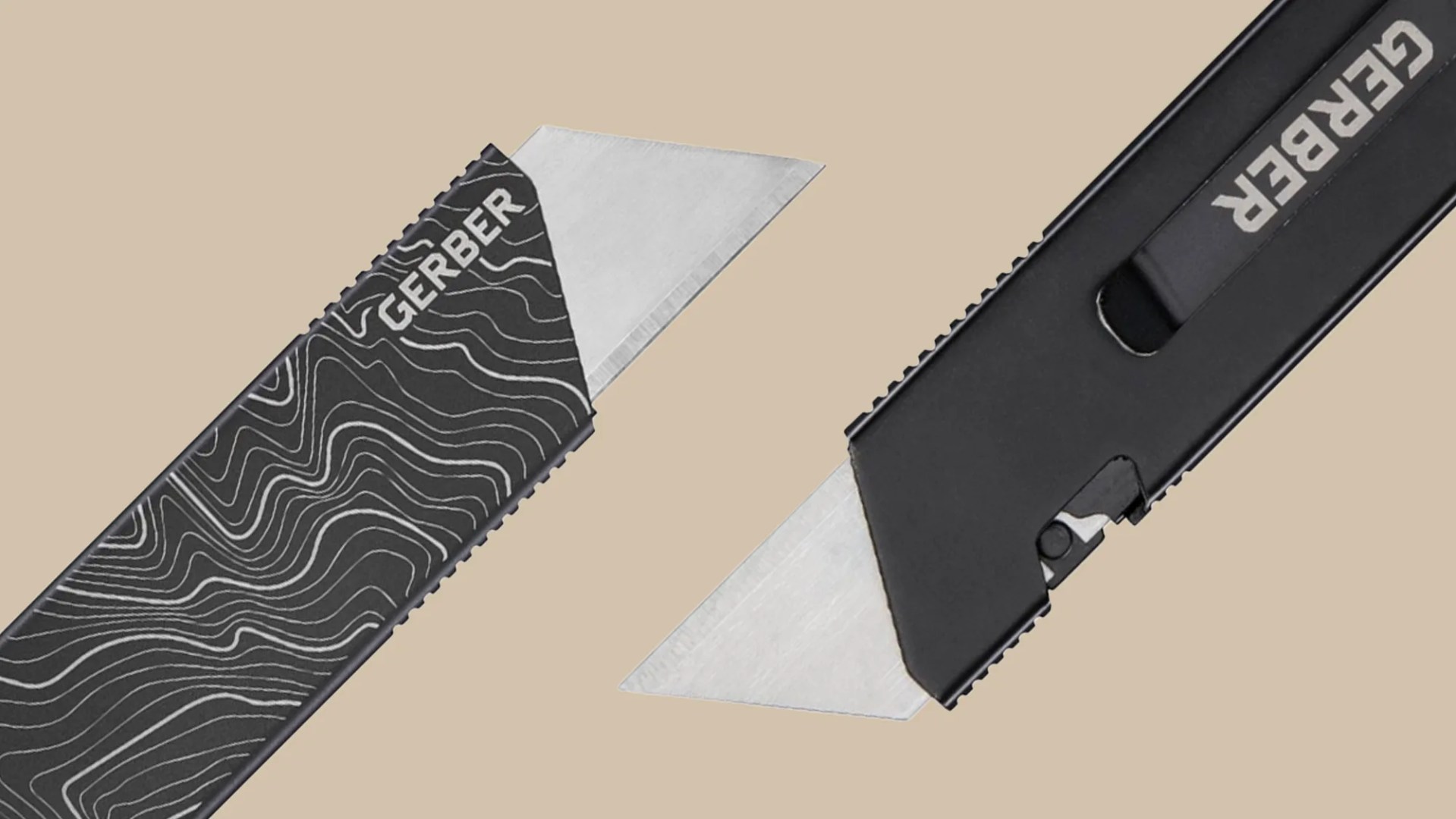Gerber EAB Mini Slim EDC Utility Knives closeup