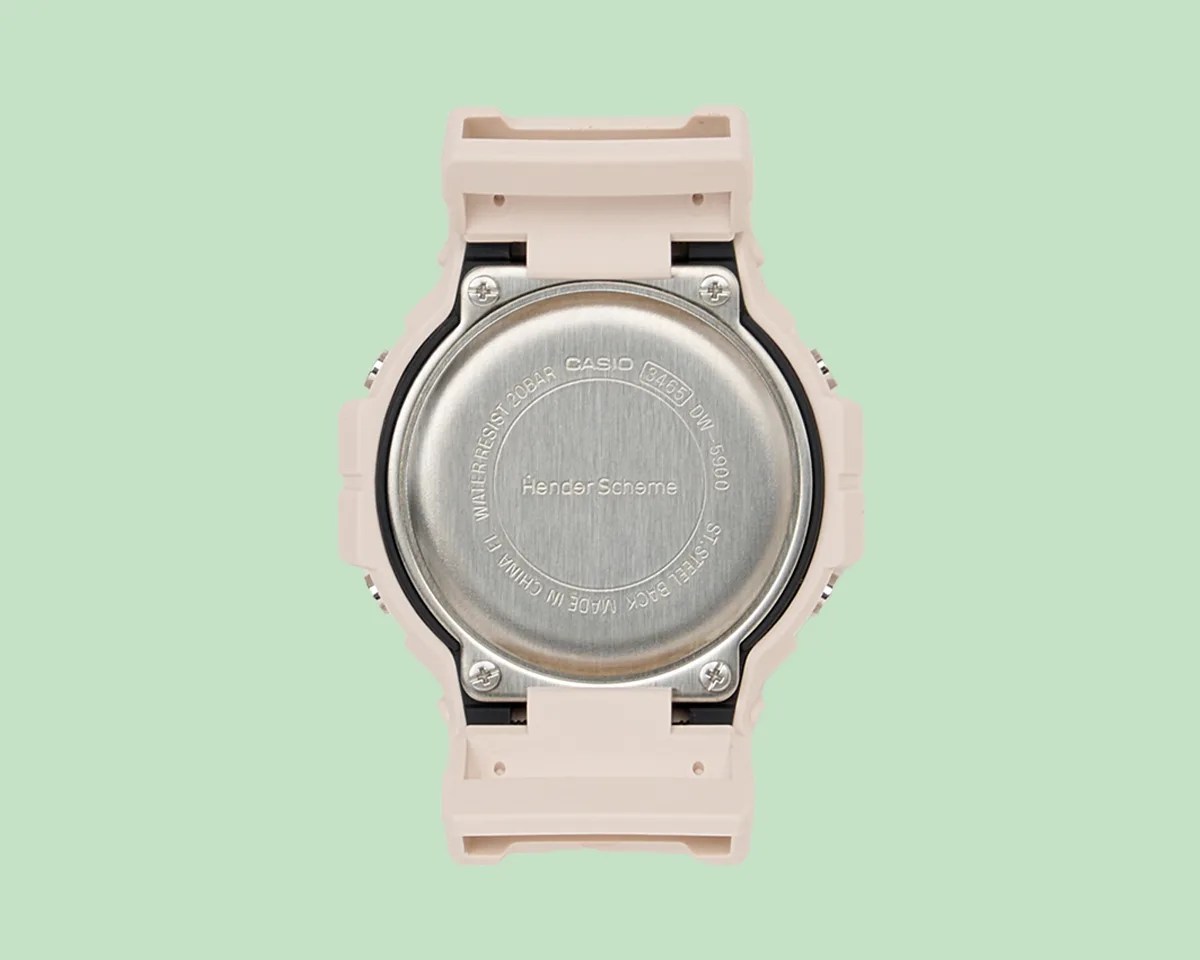 Hender Scheme × G Shock DW 5900 Watch caseback