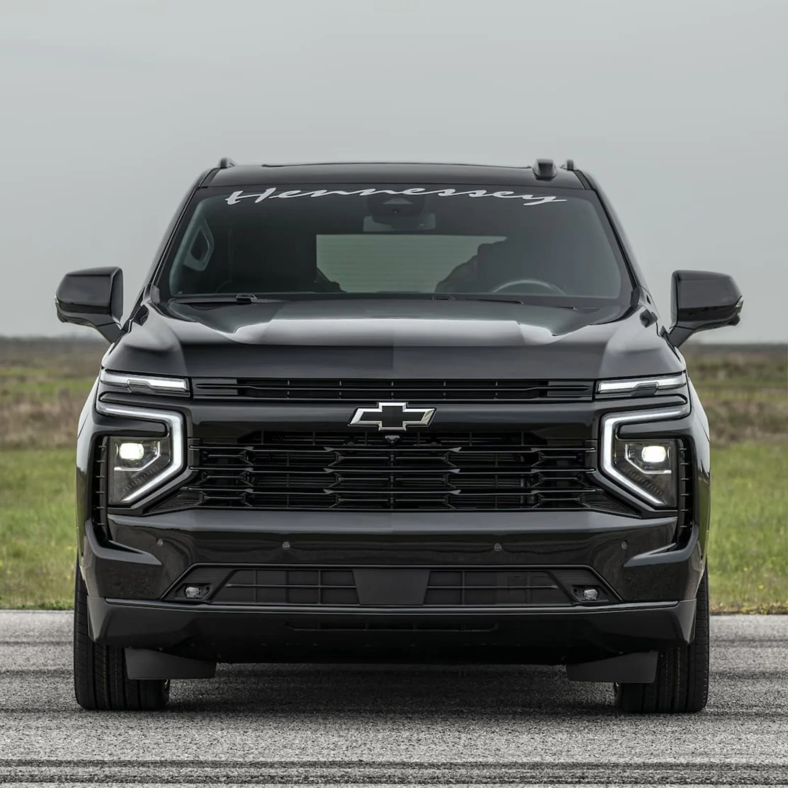 The front of the 2025 Chevy Suburban H 600 Hennessey Performance