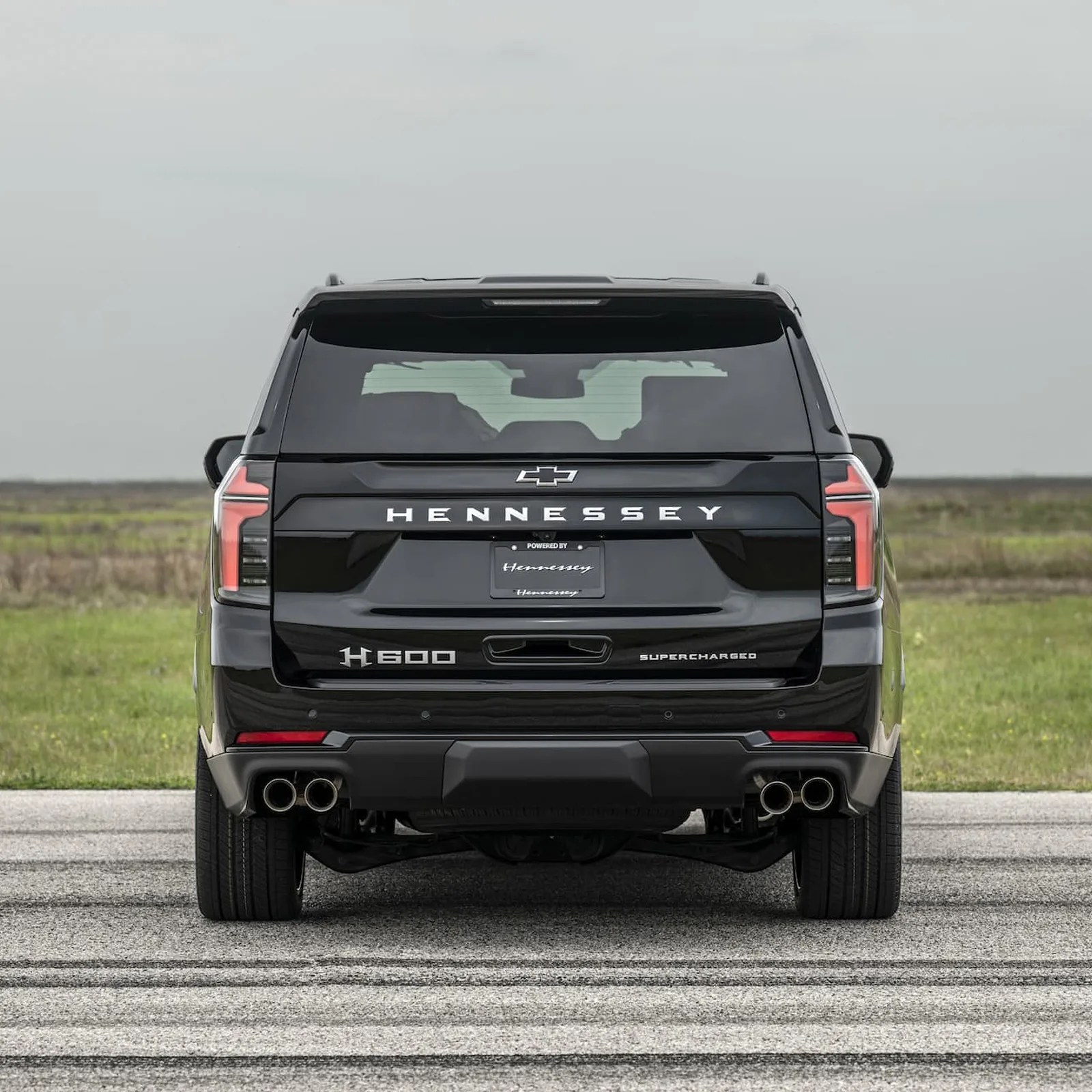 The rear of the 2025 Chevy Suburban H 600 Hennessey Performance 