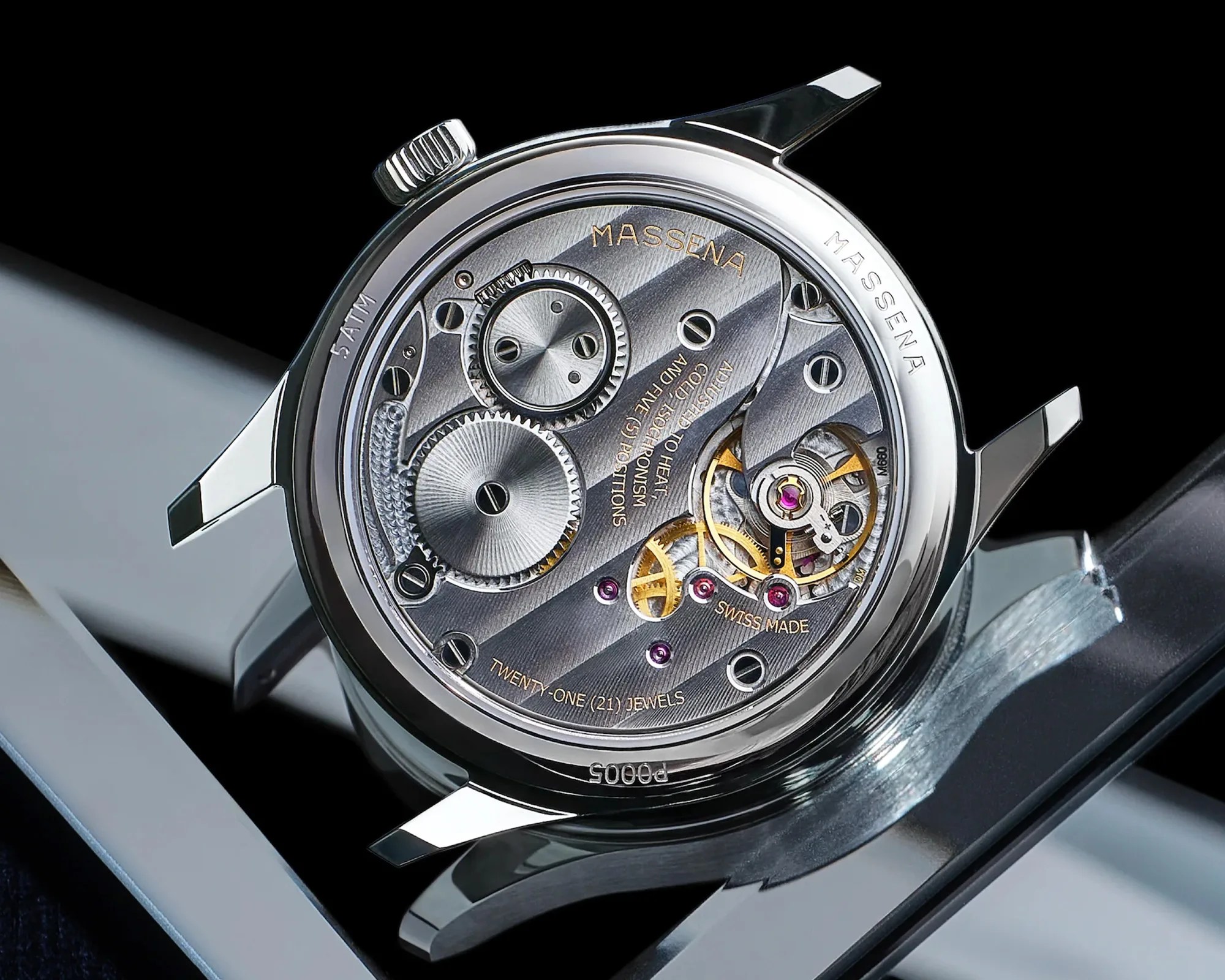 Massena Lab x Raúl Pagès Noctograph Dress Watch caseback