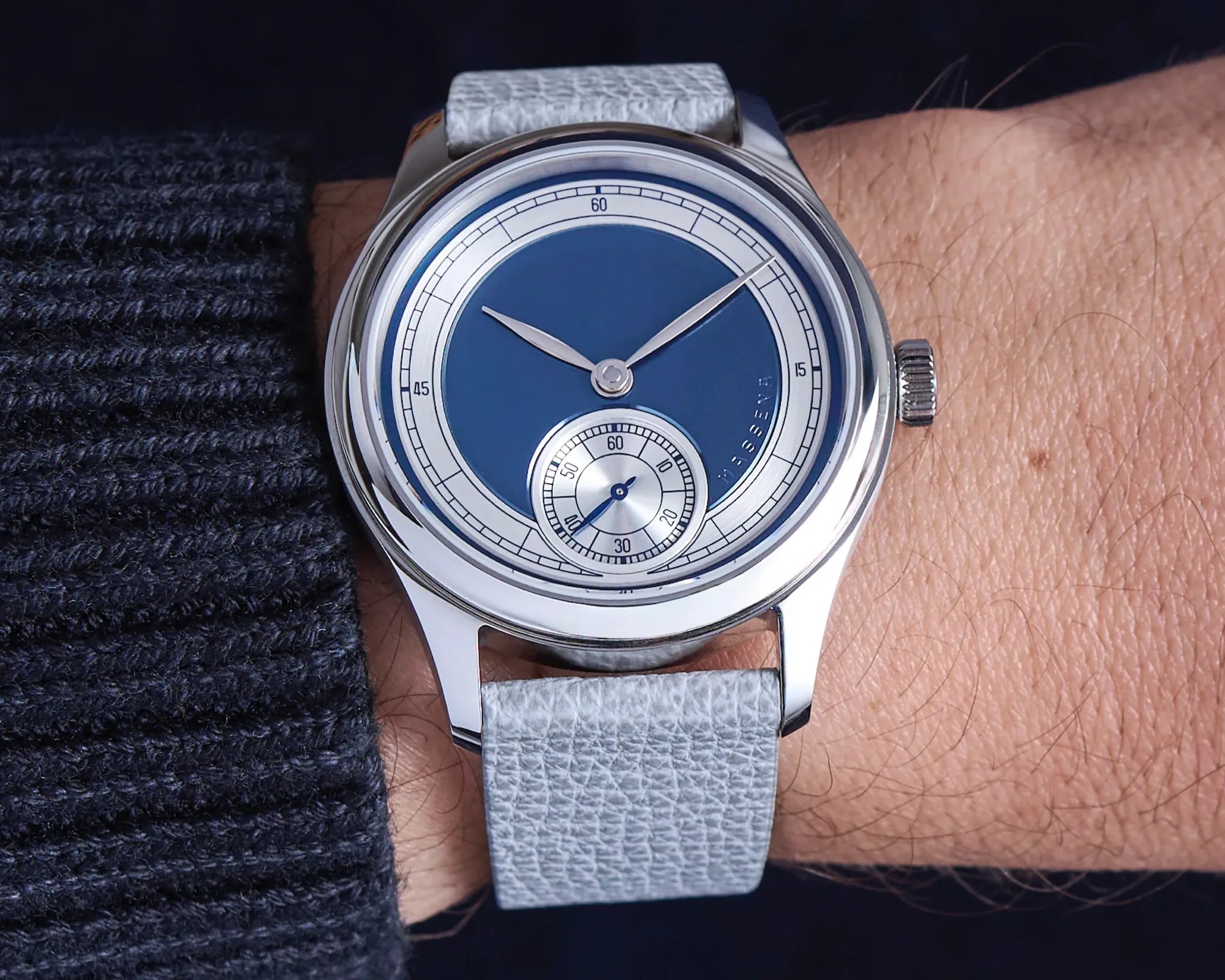 Massena Lab x Raúl Pagès Noctograph Dress Watch on wrist