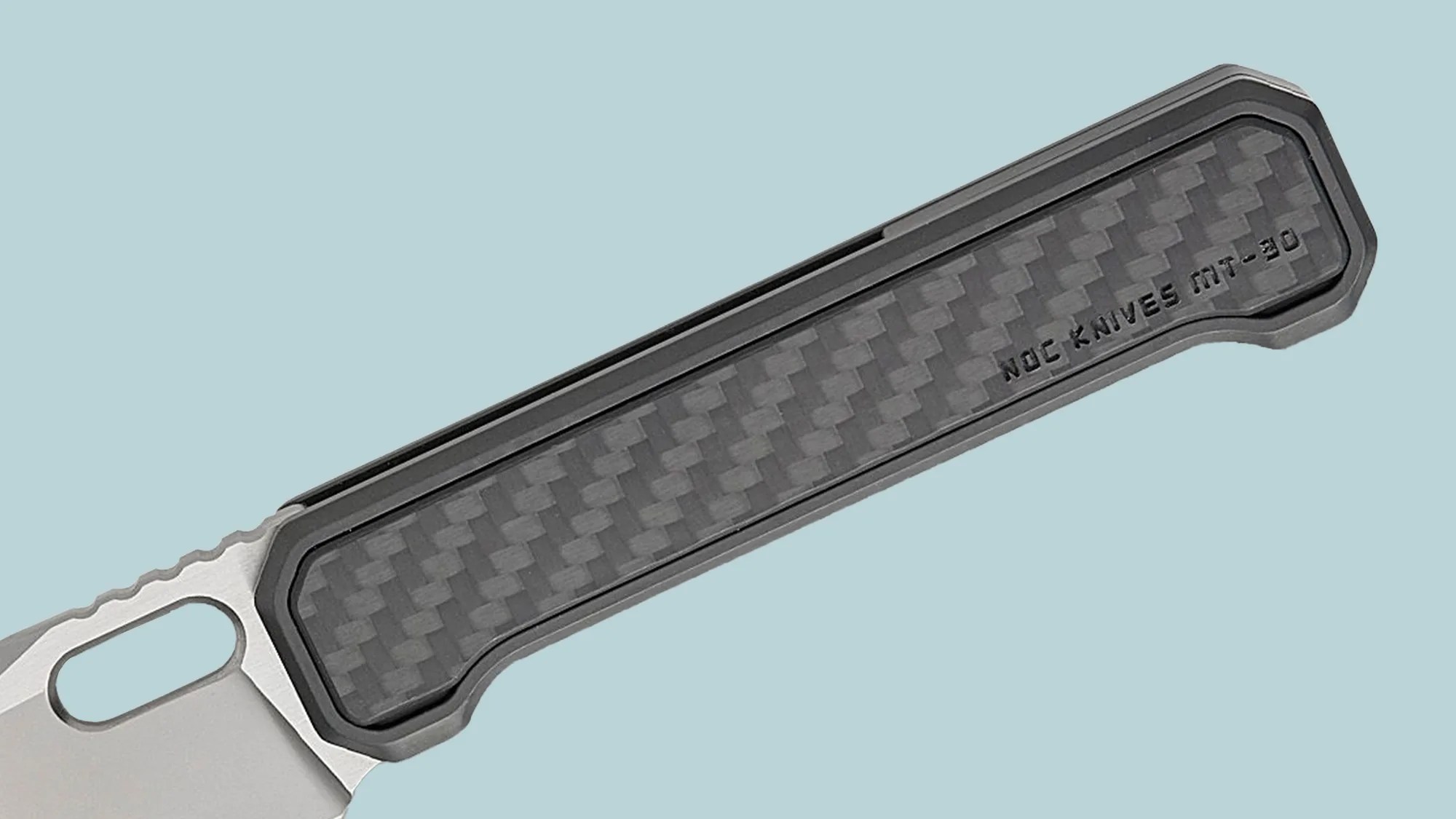 Noc Knives MT-30 handle closeup