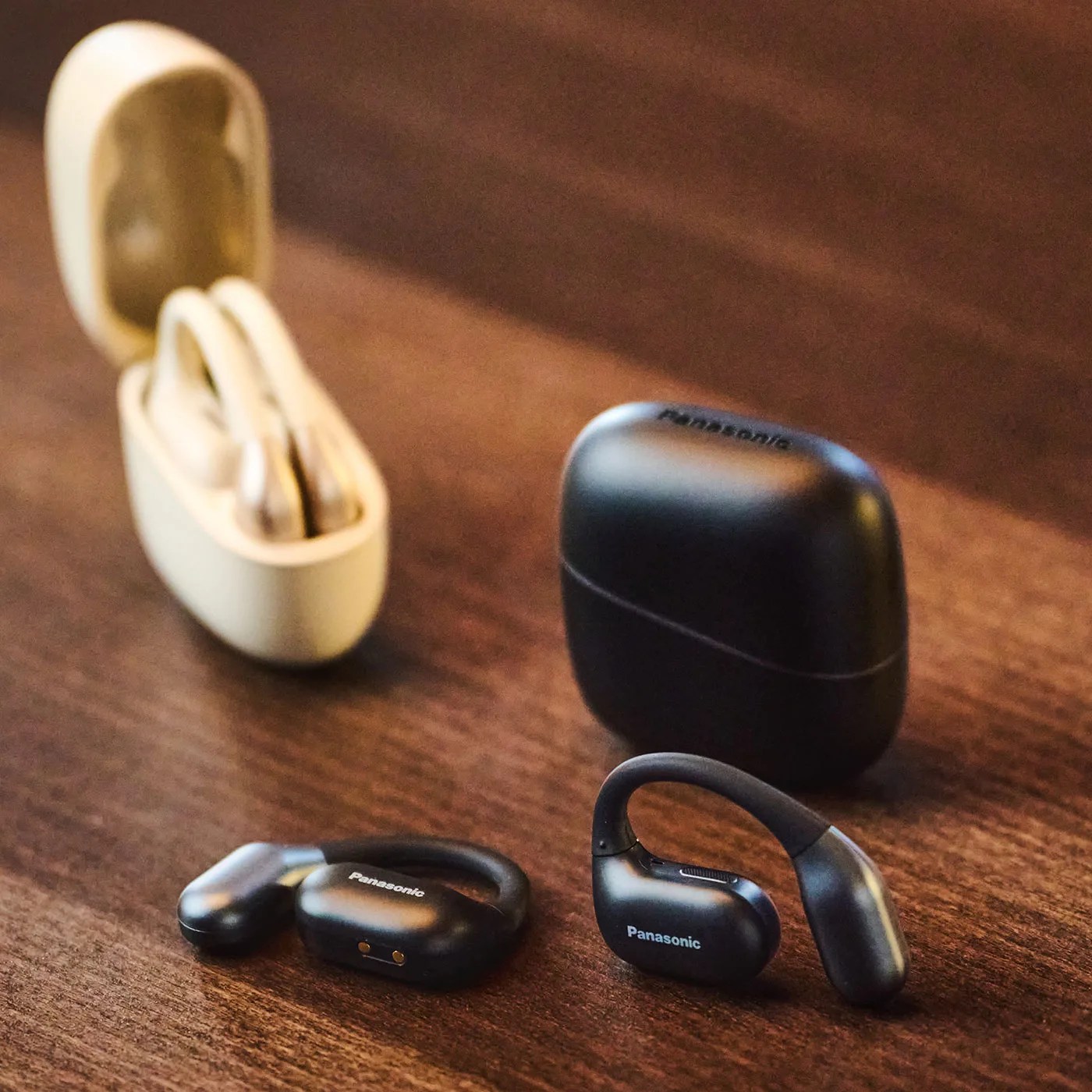 Panasonic open-ear wireless earbuds