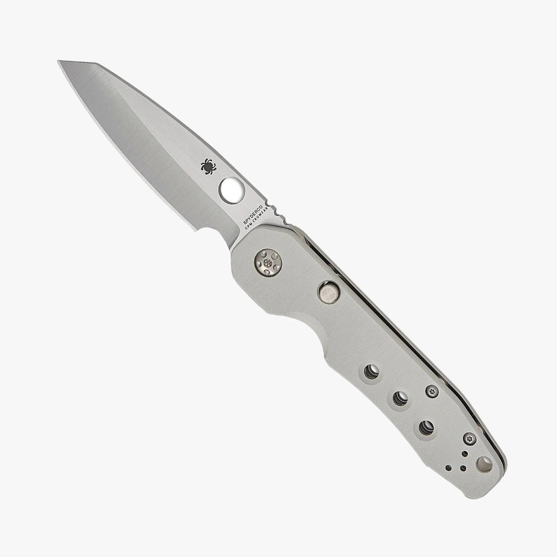 Spyderco Smock Sprint Run Raw Aluminum