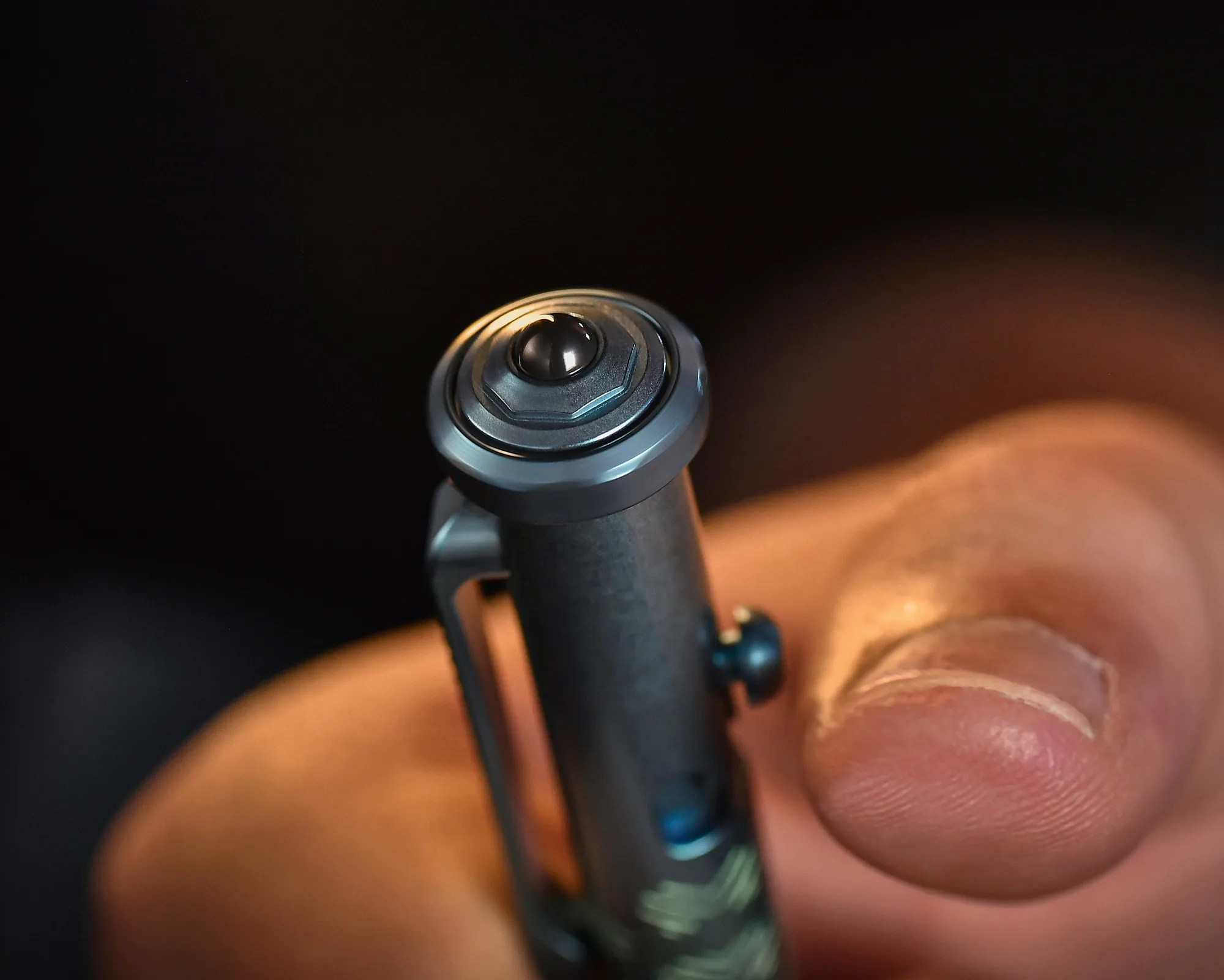 Tacray Spinium EDC Pen top closeup