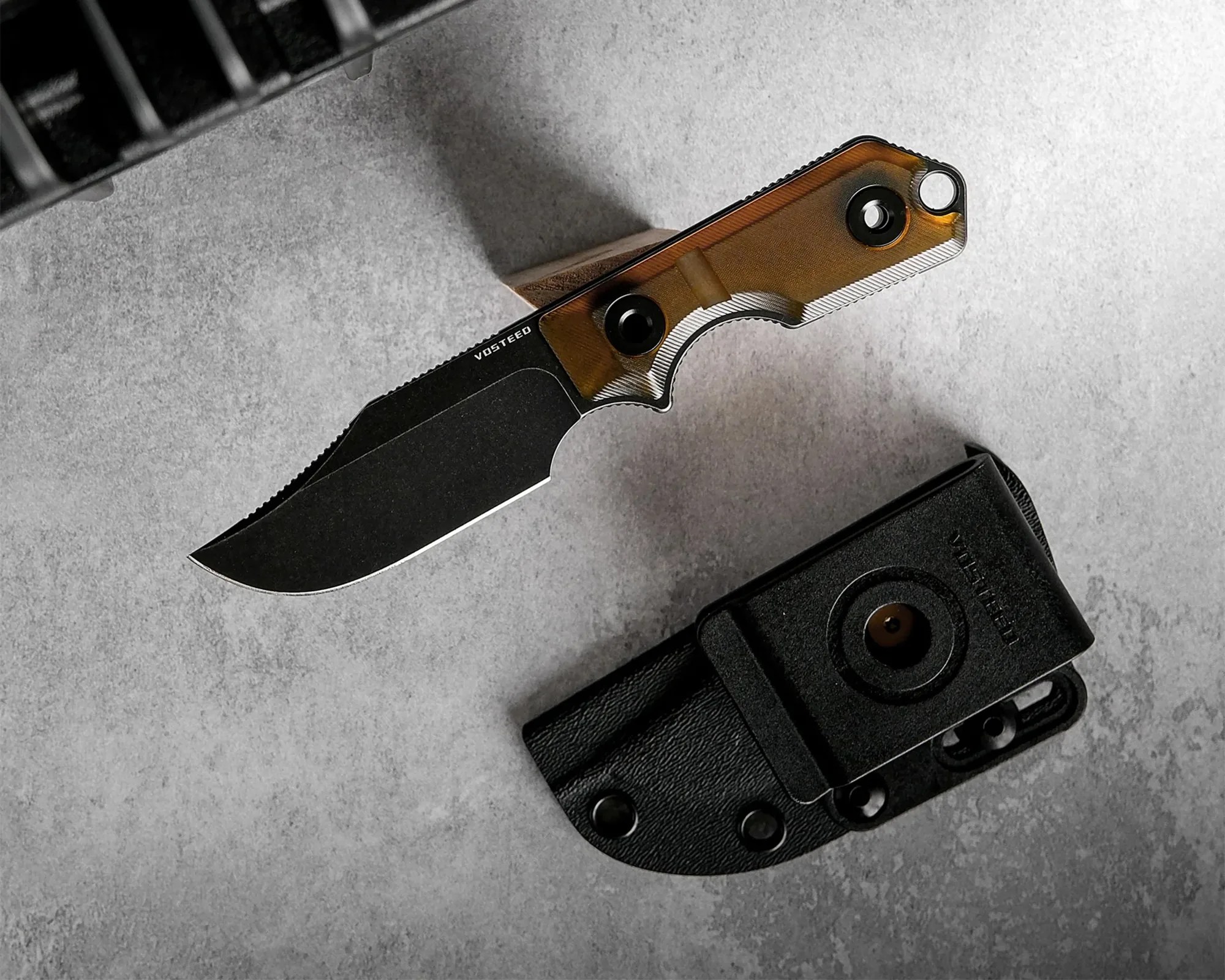 Vosteed Quokka Bowie Knife and sheath