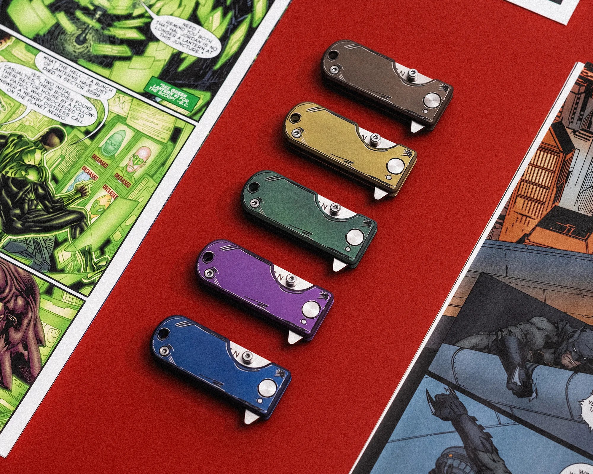 WESN The Cell Shaded Collection EDC Knives, Microblades