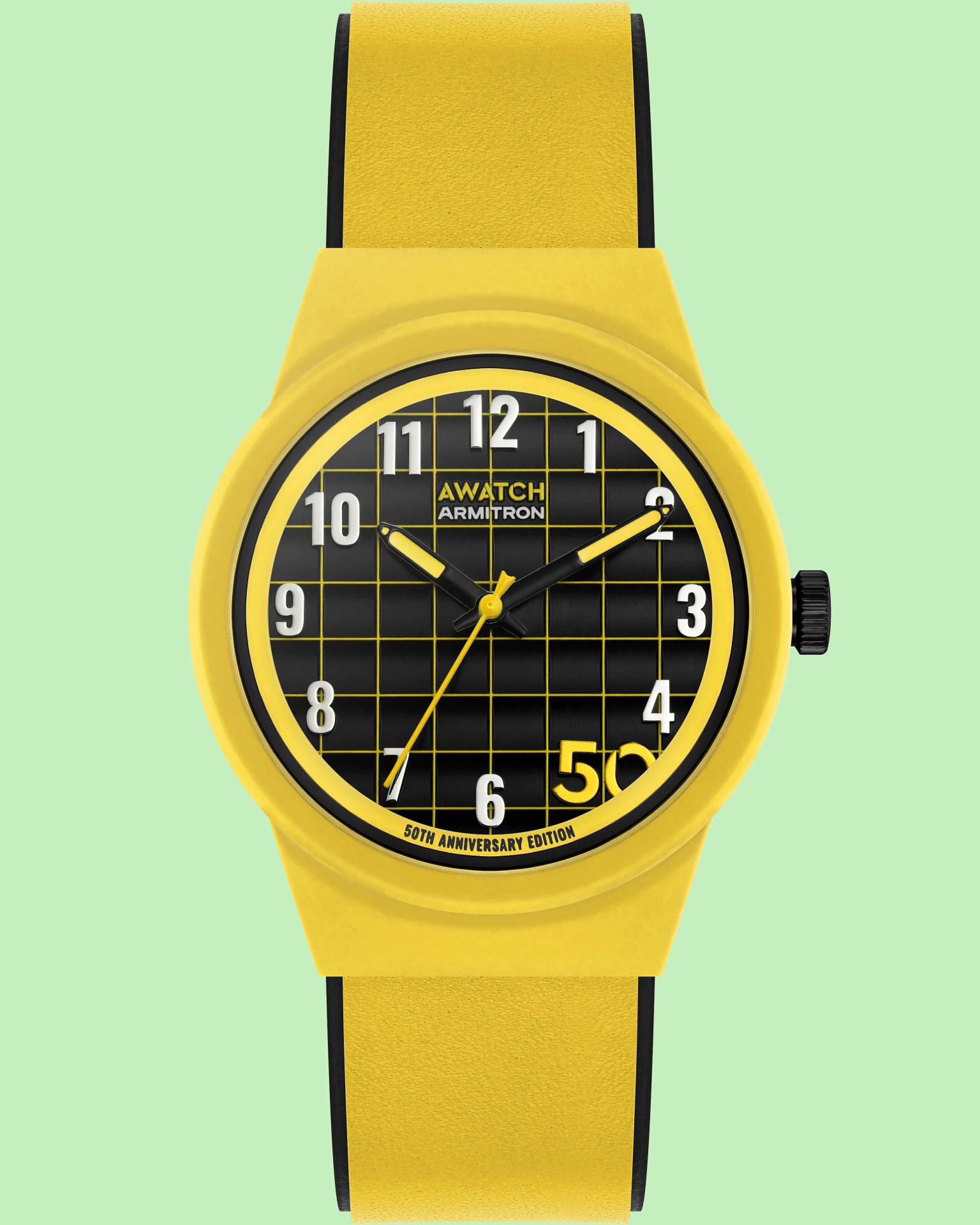 a yellow watch