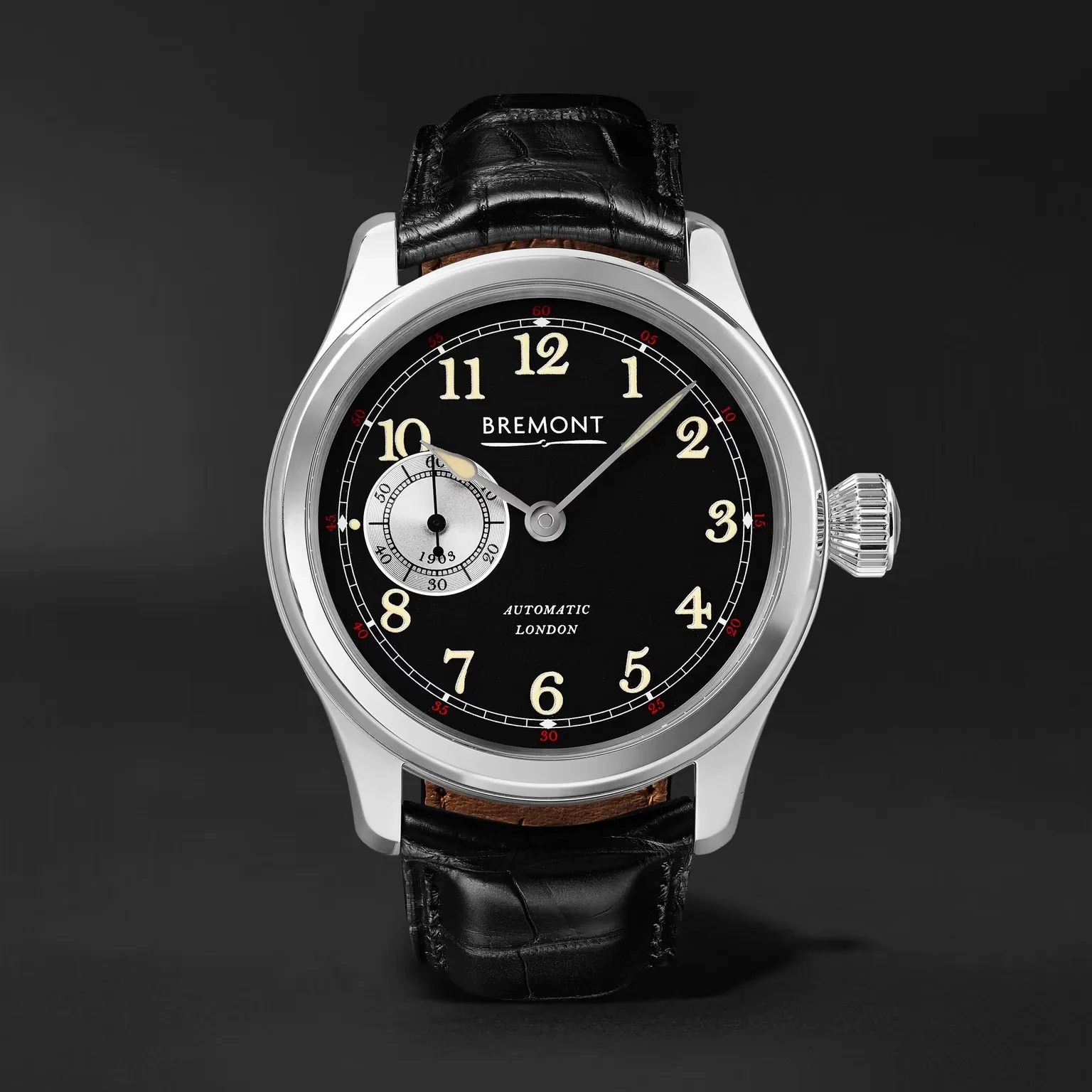 a black Bremont watch