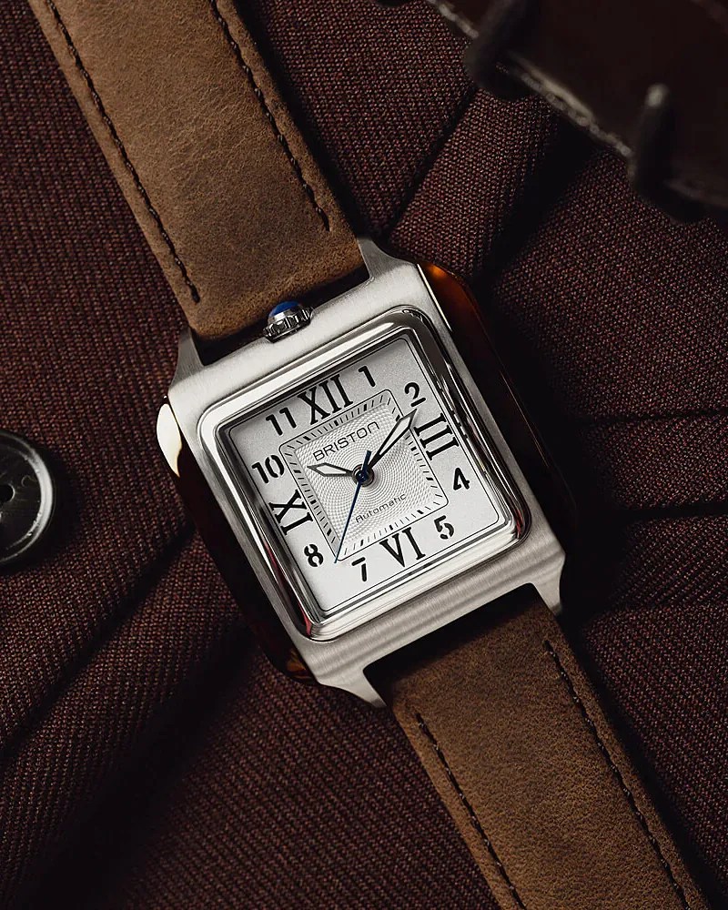 a square Briston dress watch