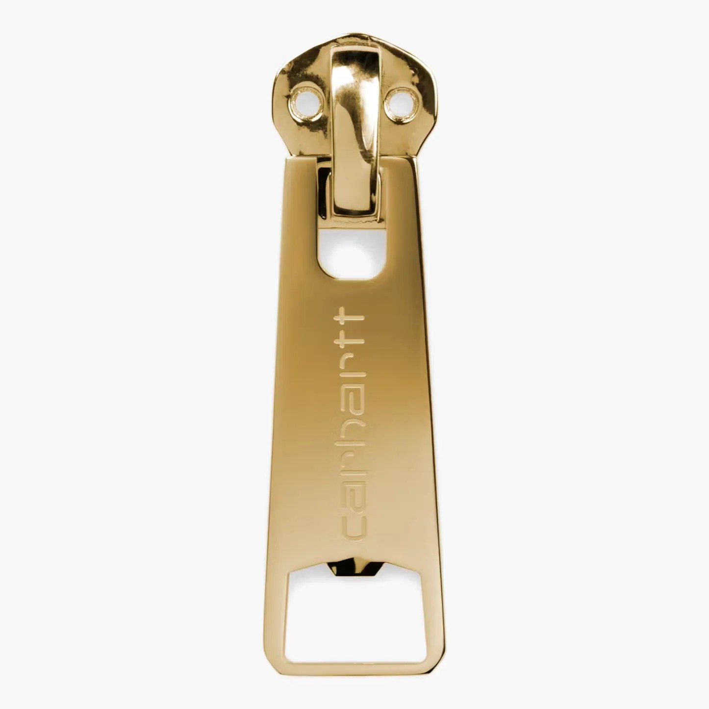a brass bottle opener