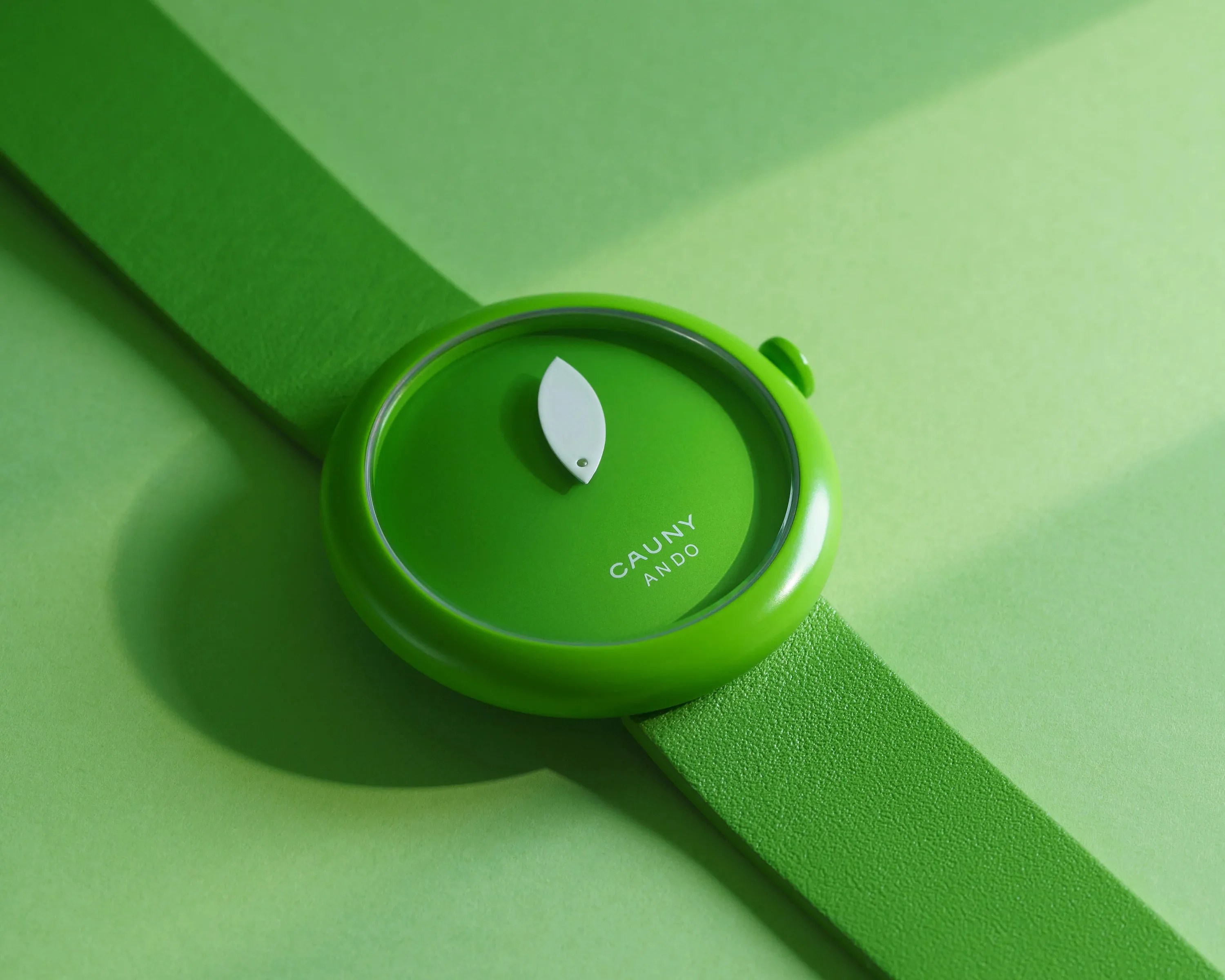 a green Cauny apple watch