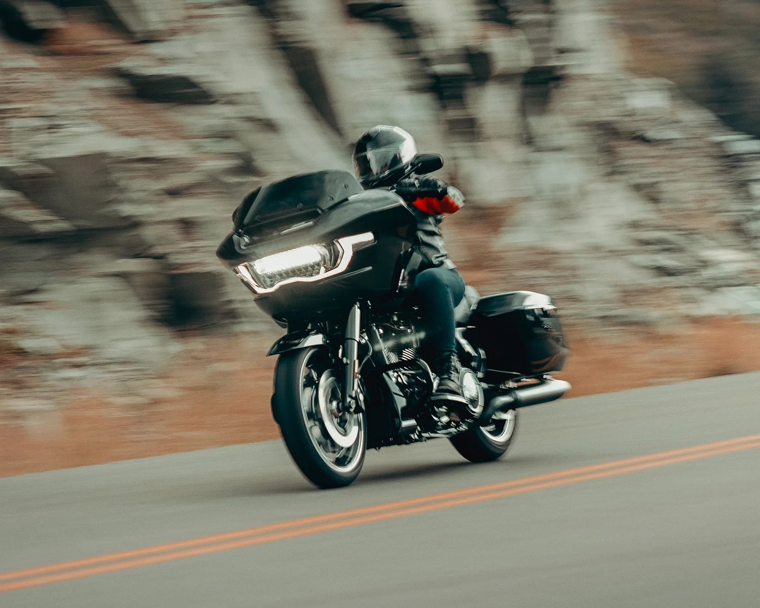 harley davidson road glide highway
