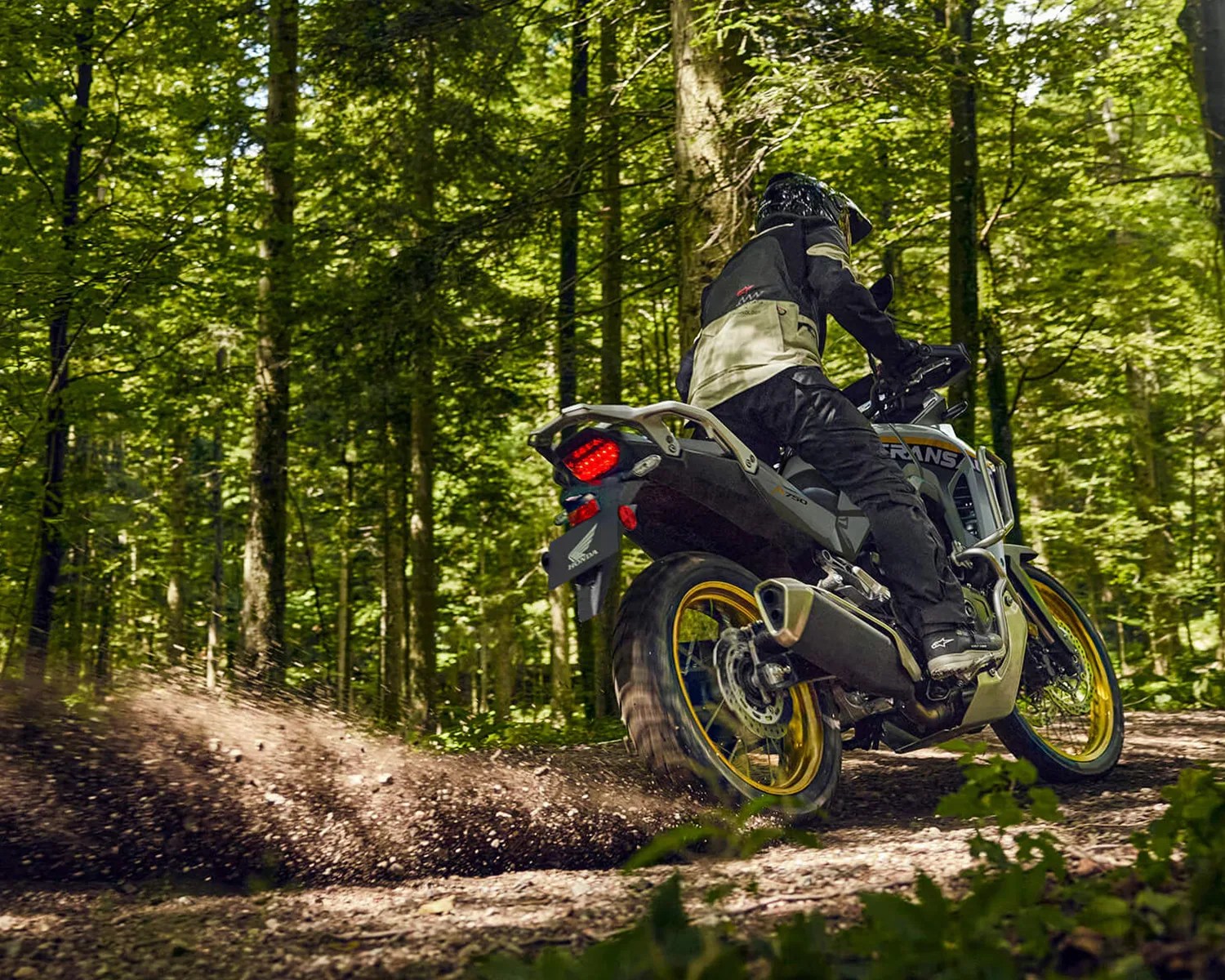 honda transalp offroad action