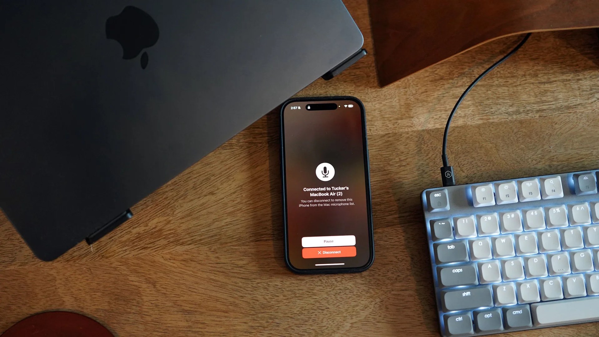 How to use iPhone as mic for Mac