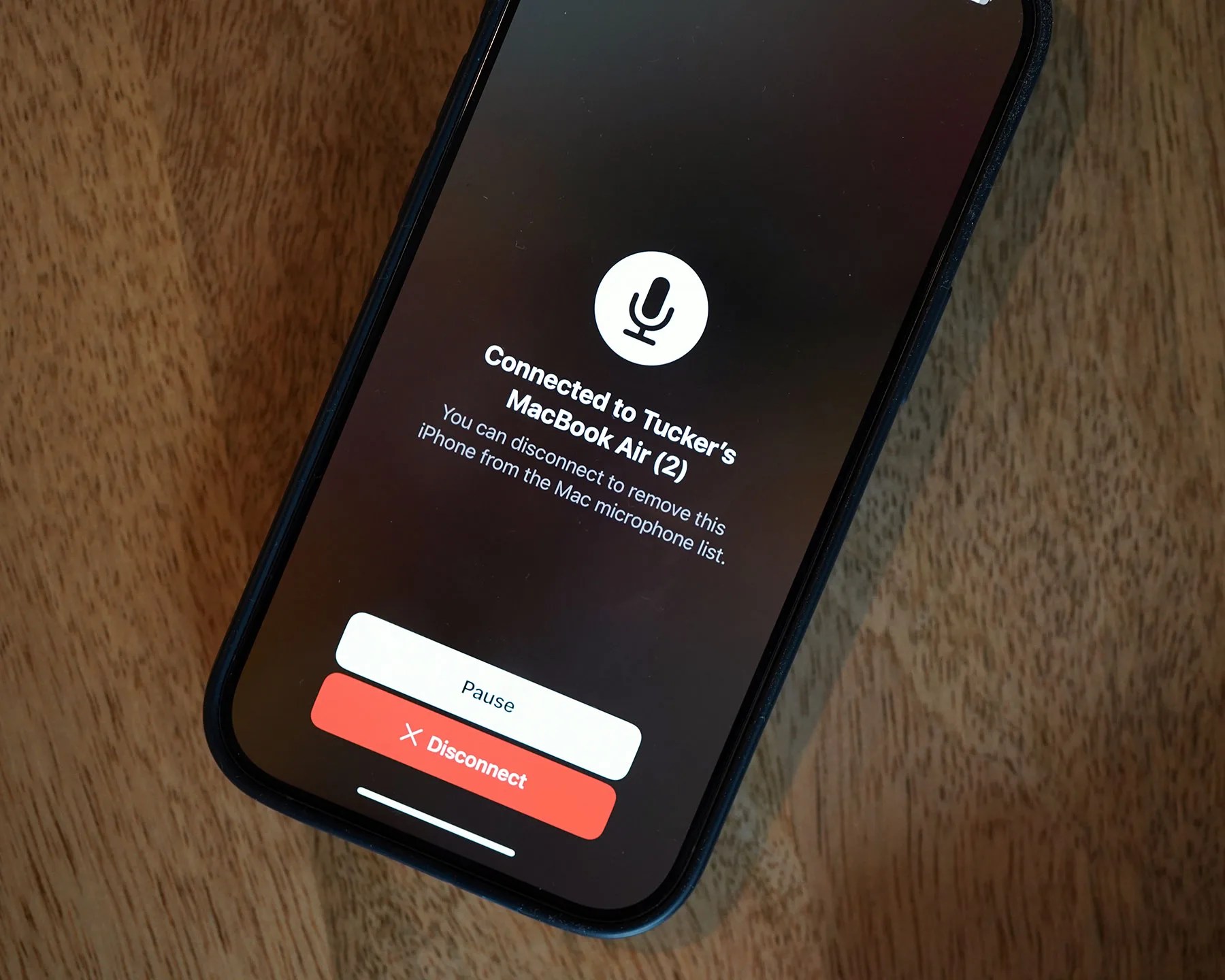 How to use iPhone as mic for Mac