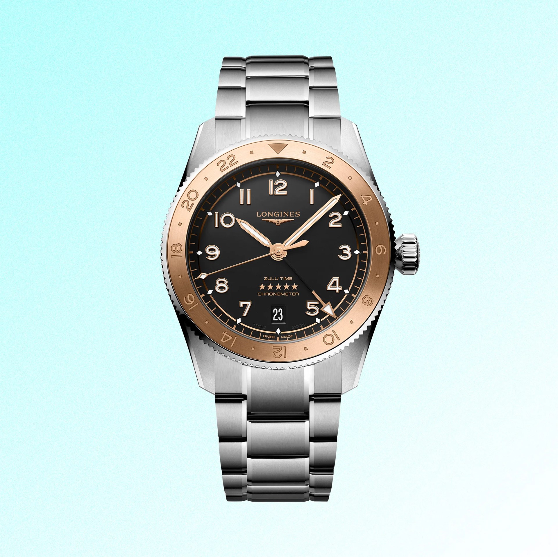 a Longines GMT watch