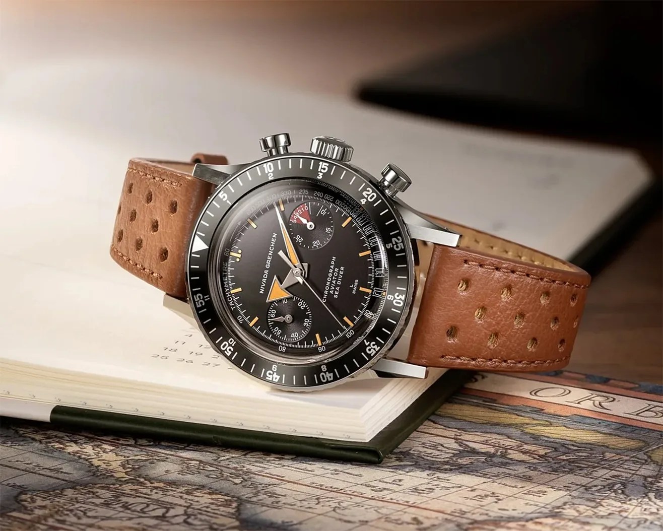 a Nivada Grenchen watch