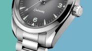 the dial and case of an Omega watch