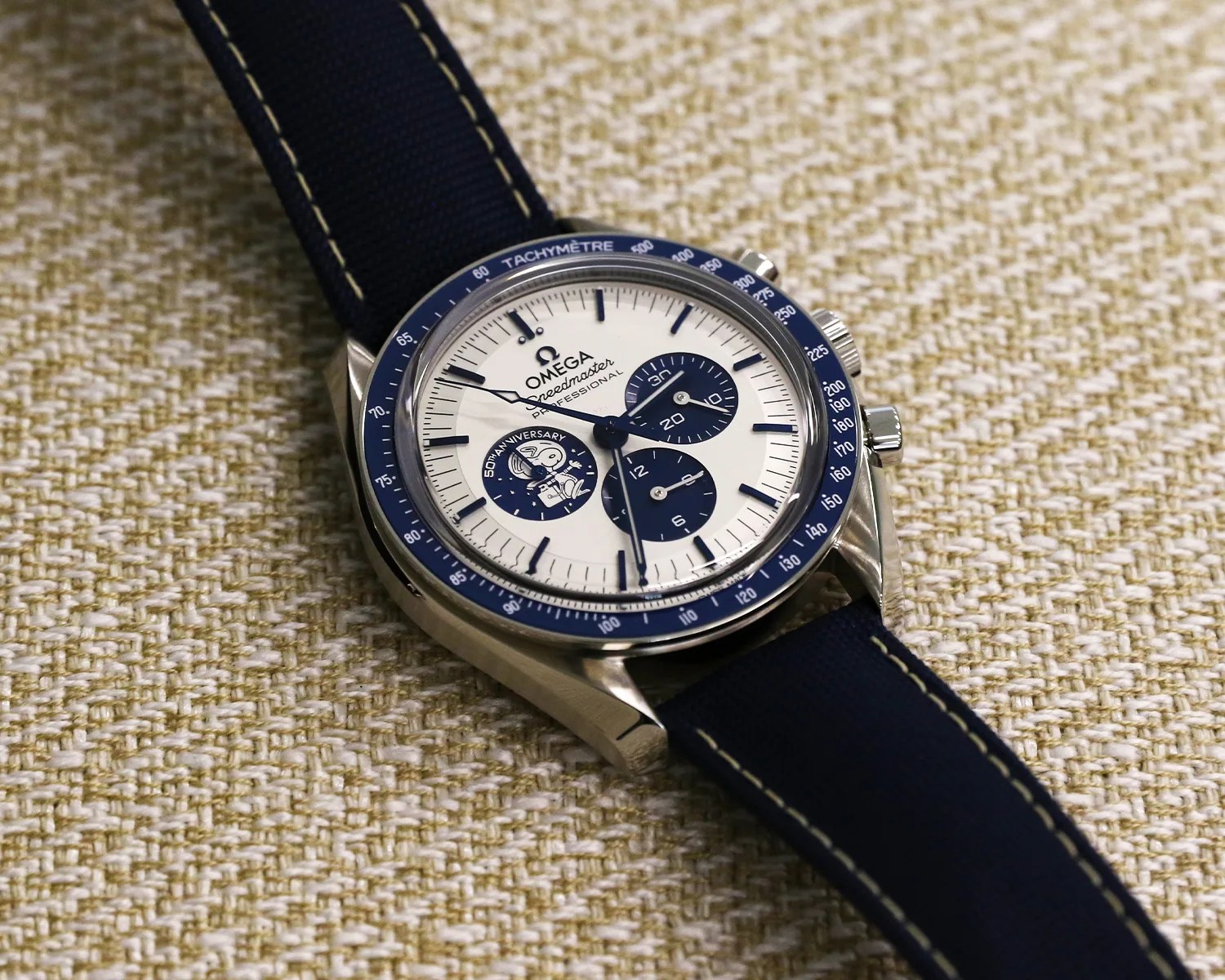 an omega speedmaster snoopy watch