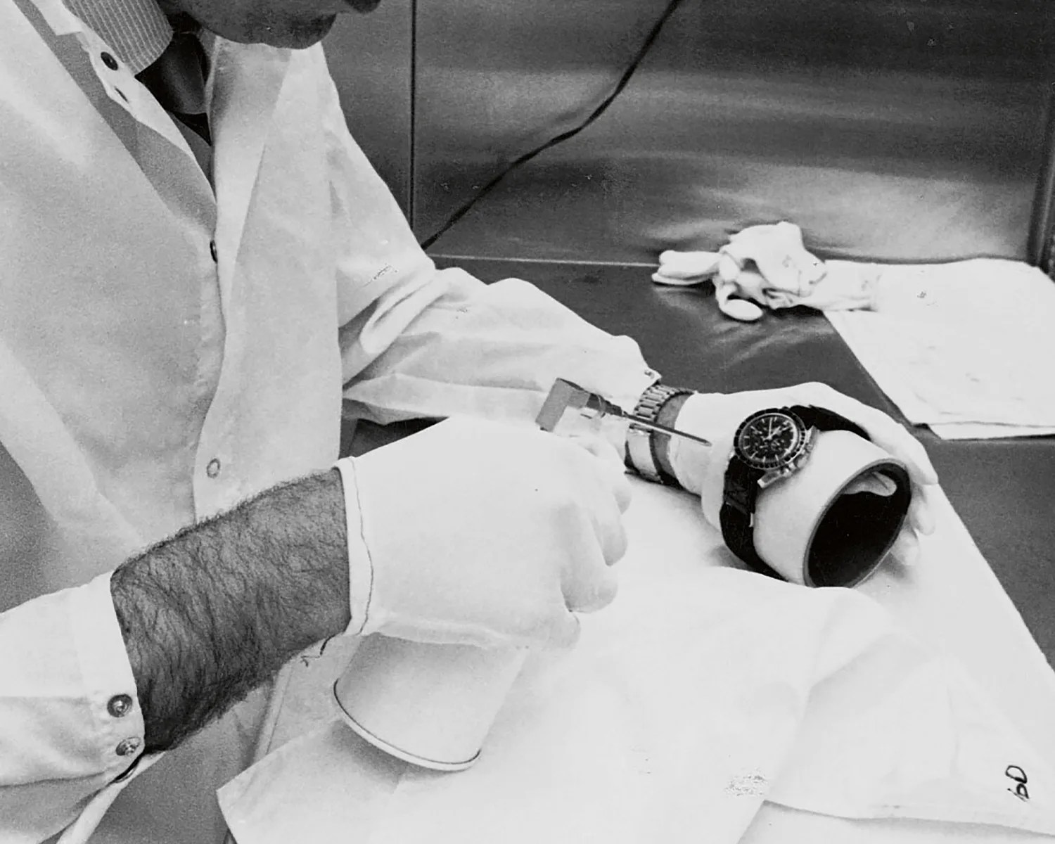 an omega watch is tested by nasa in the 1960s