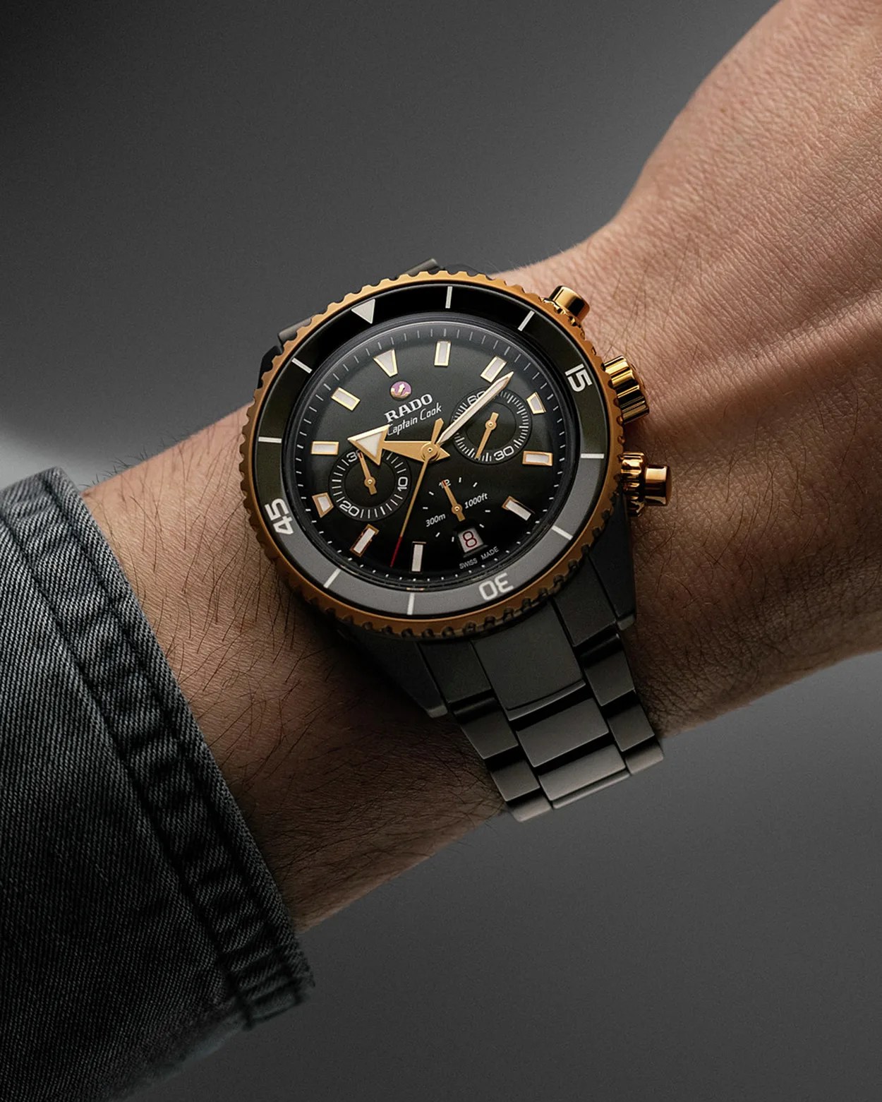 a Rado watch on a man's wrist