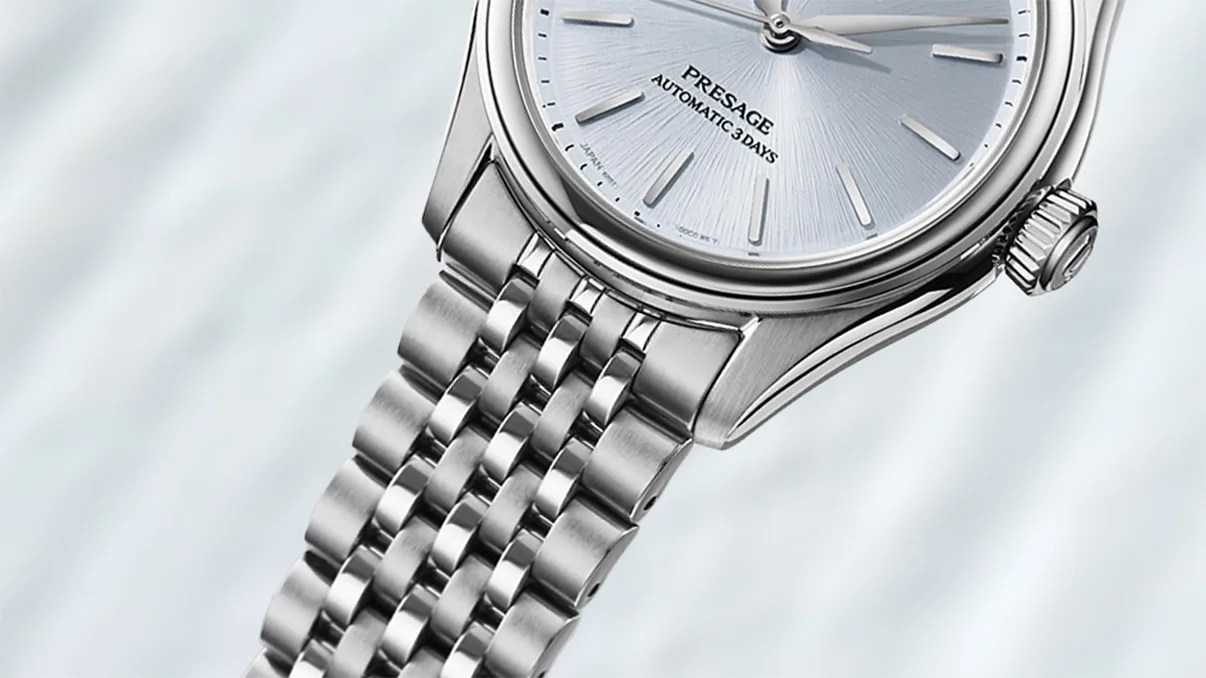a steel Seiko dress watch