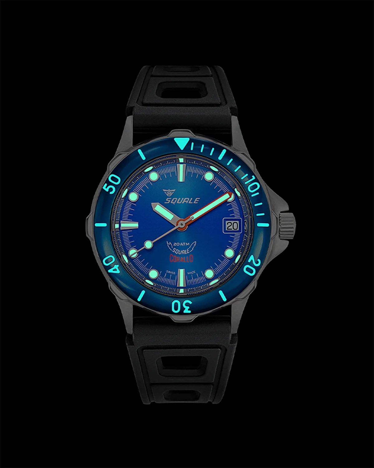 a blue dial dive watch