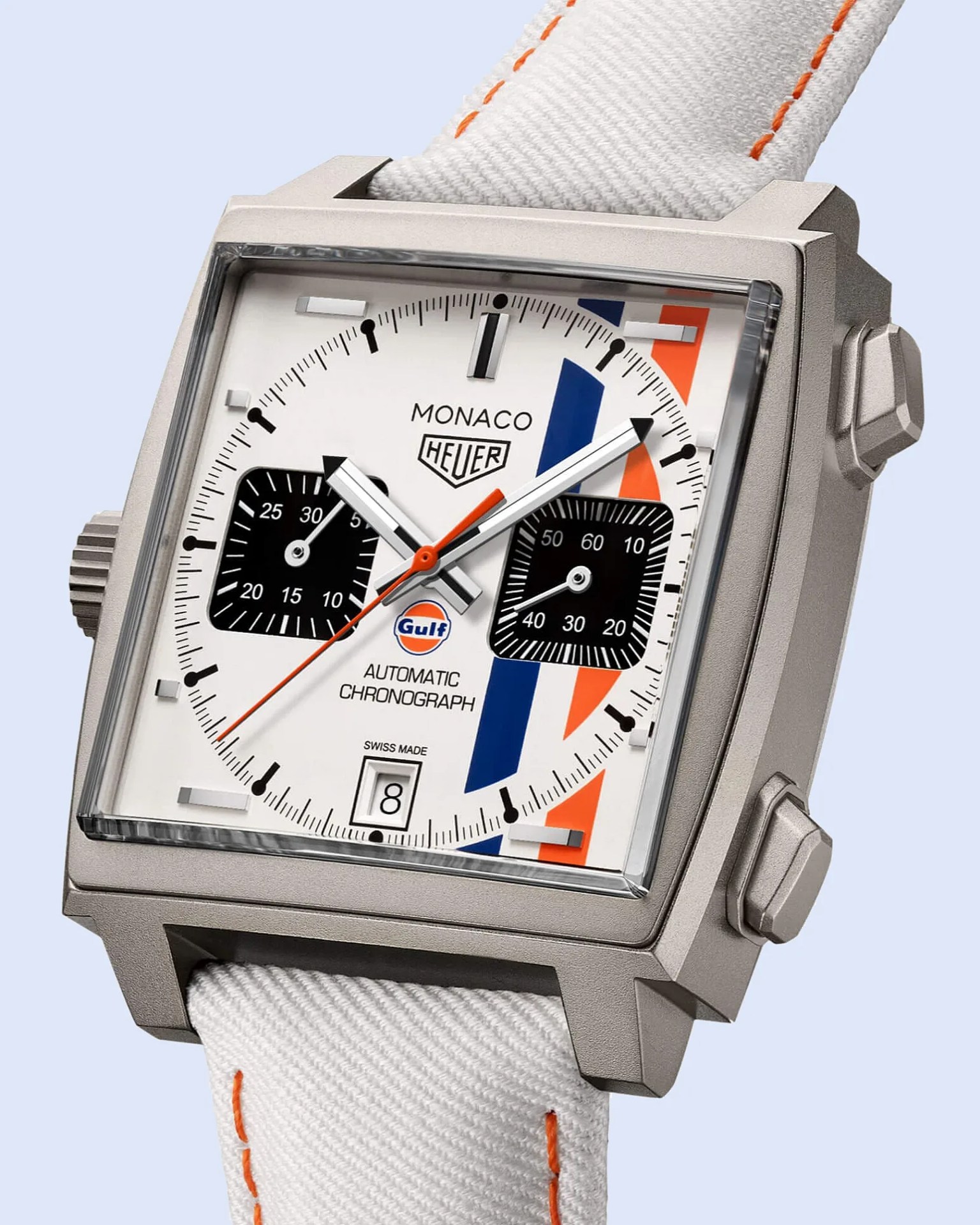 a TAG Heuer monaco gulf watch