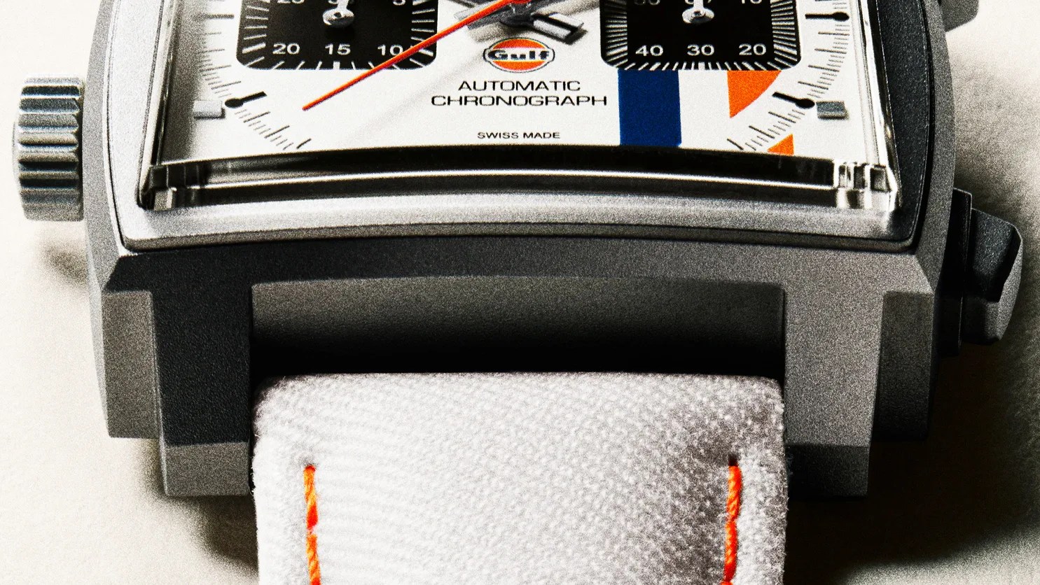 the case of a TAG Heuer watch