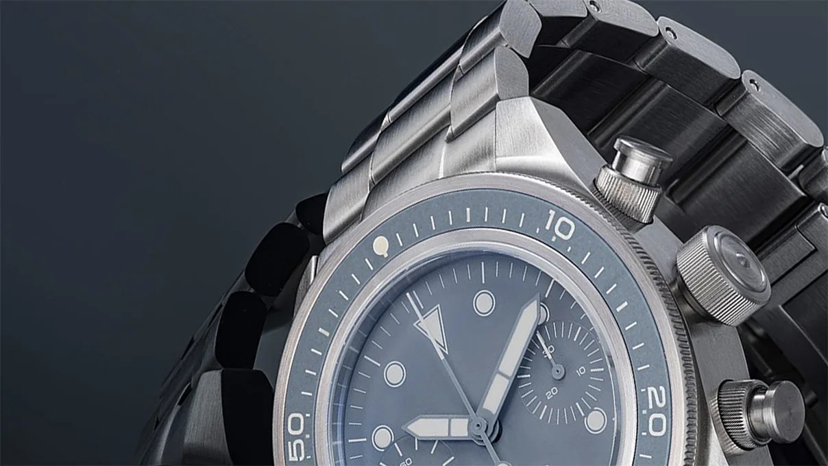 a steel Unimatic dive watch